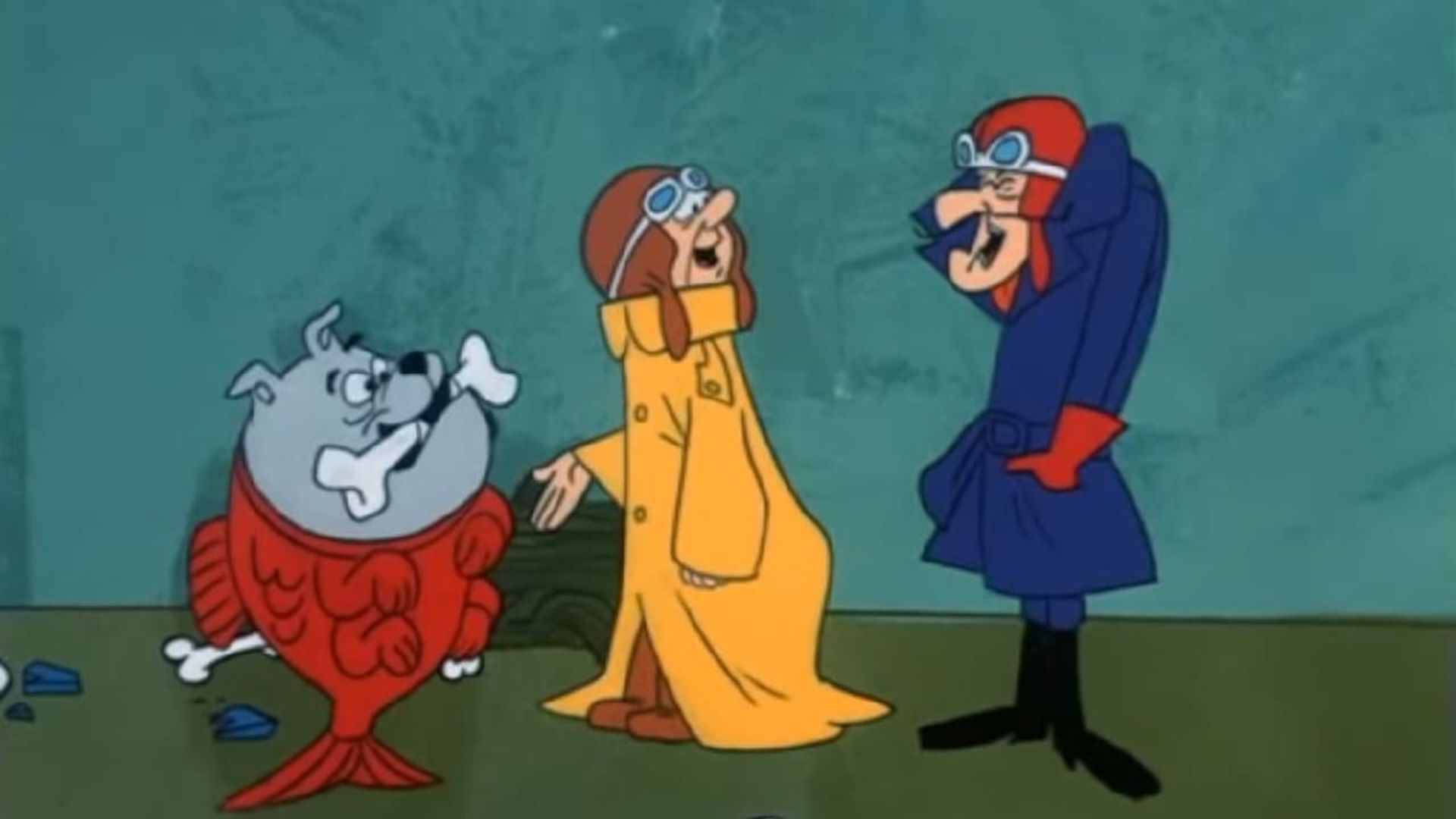 Dastardly and Muttley in Their Flying Machines background