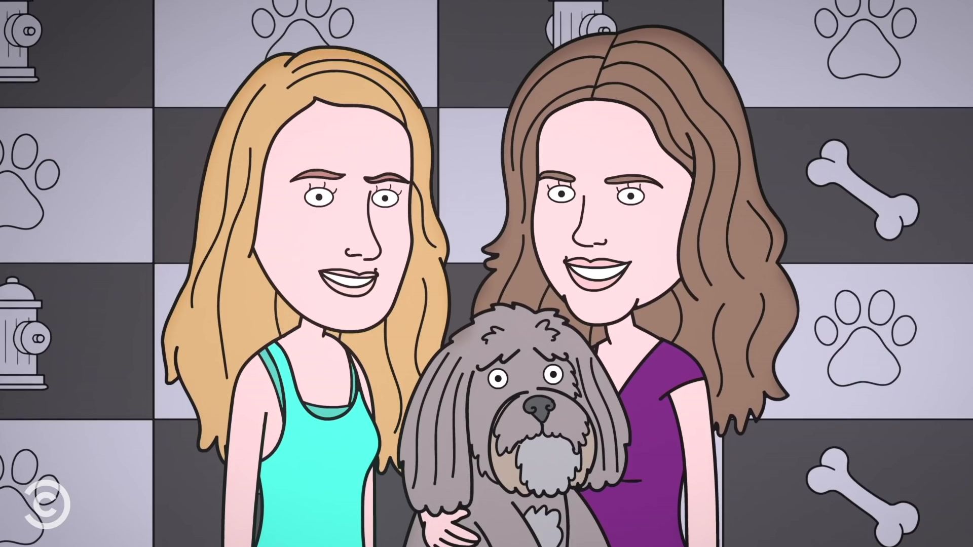 Office Ladies Animated Series background