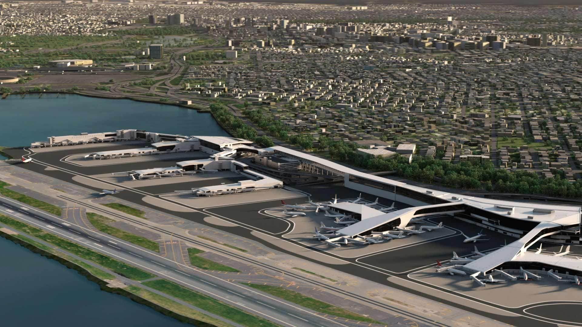 New York Super Airport background