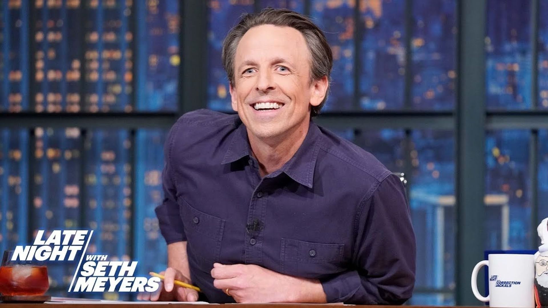 Late Night with Seth Meyers: Corrections" background