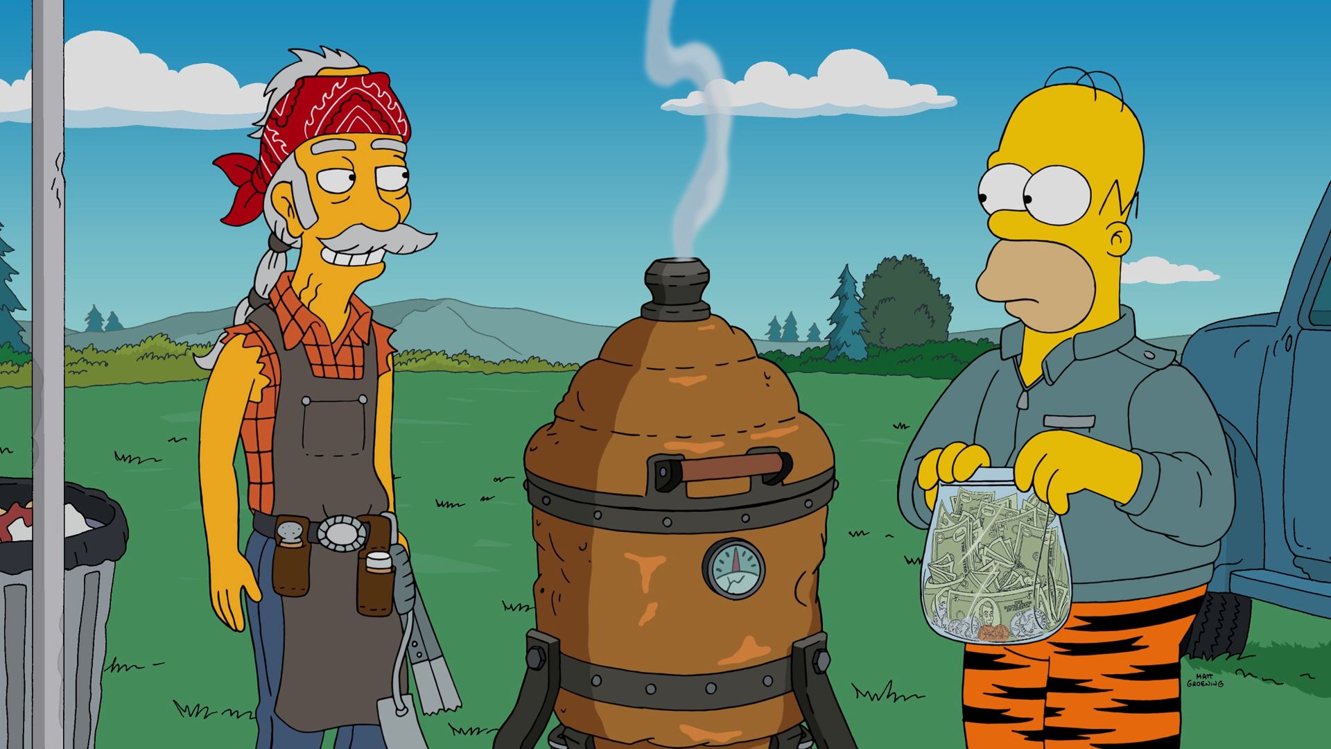 The Simpsons background