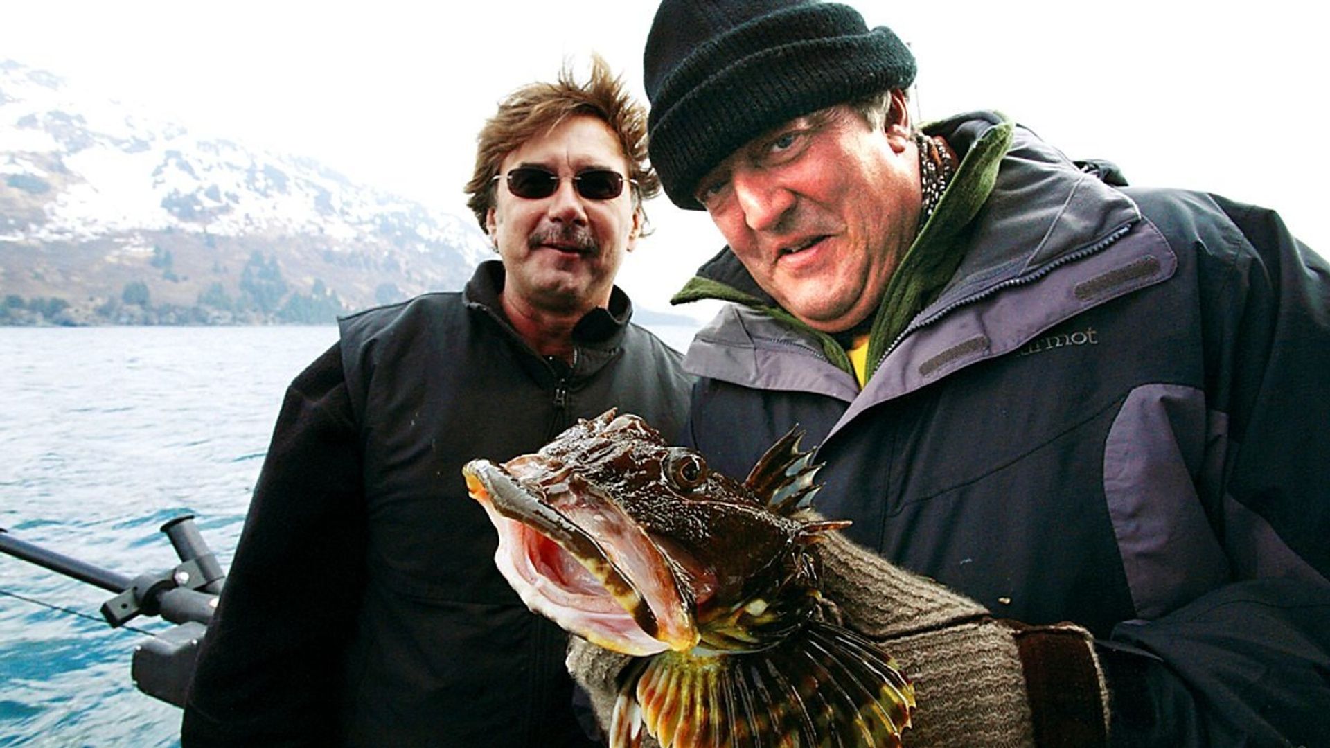 Stephen Fry in America background