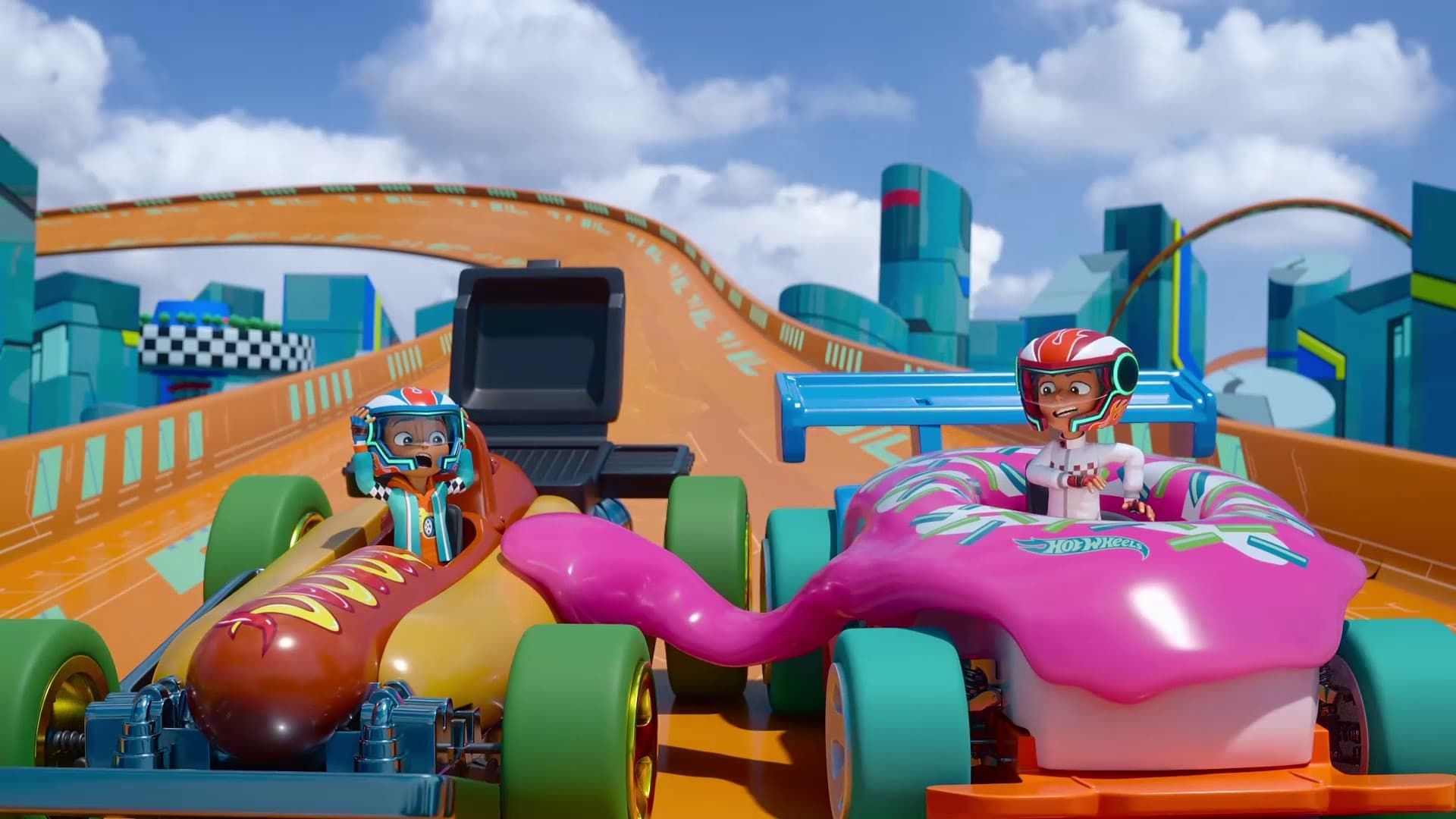Hot Wheels Let's Race background