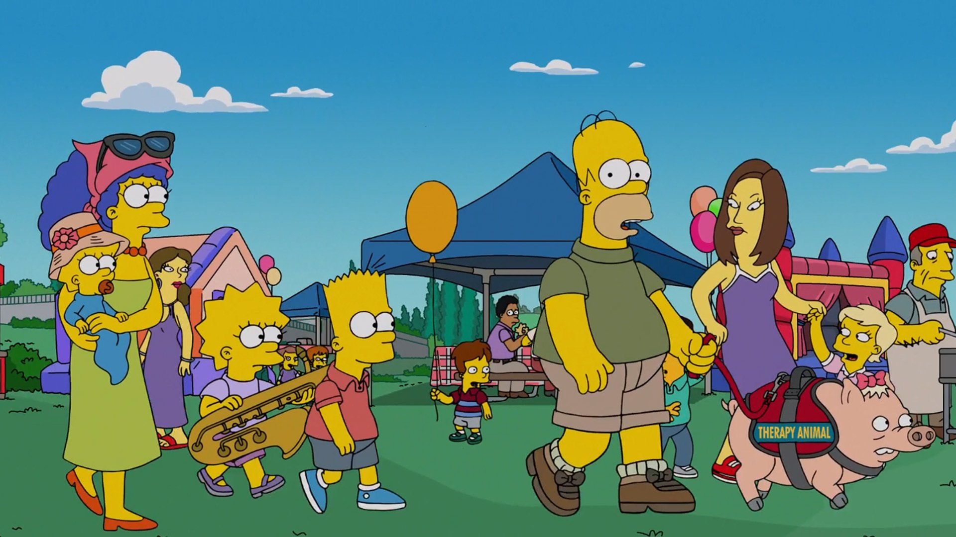 The Simpsons background