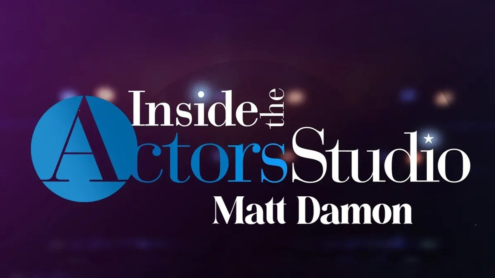 Inside the Actors Studio background