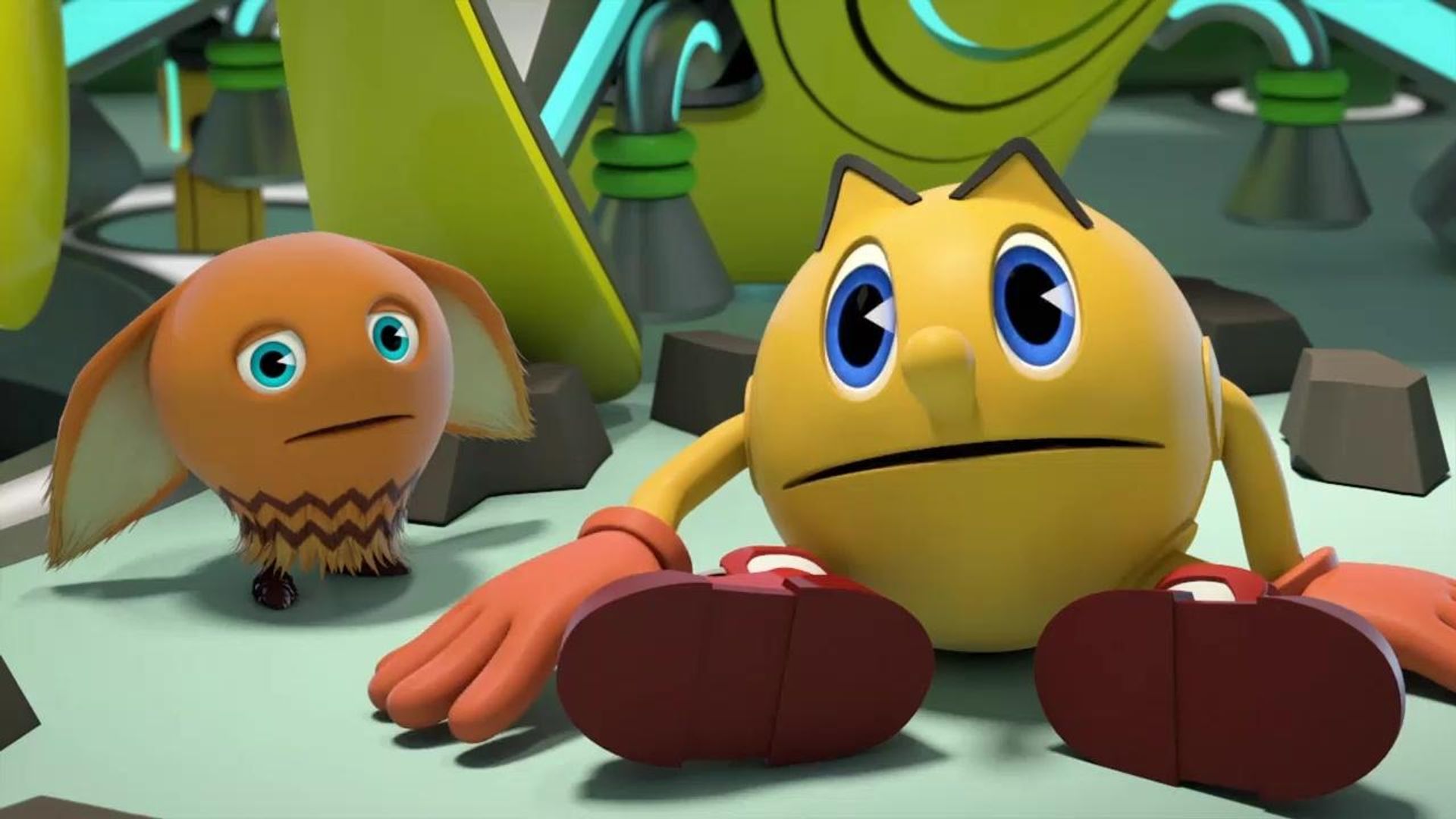 Pac-Man y las aventuras fantasmales background