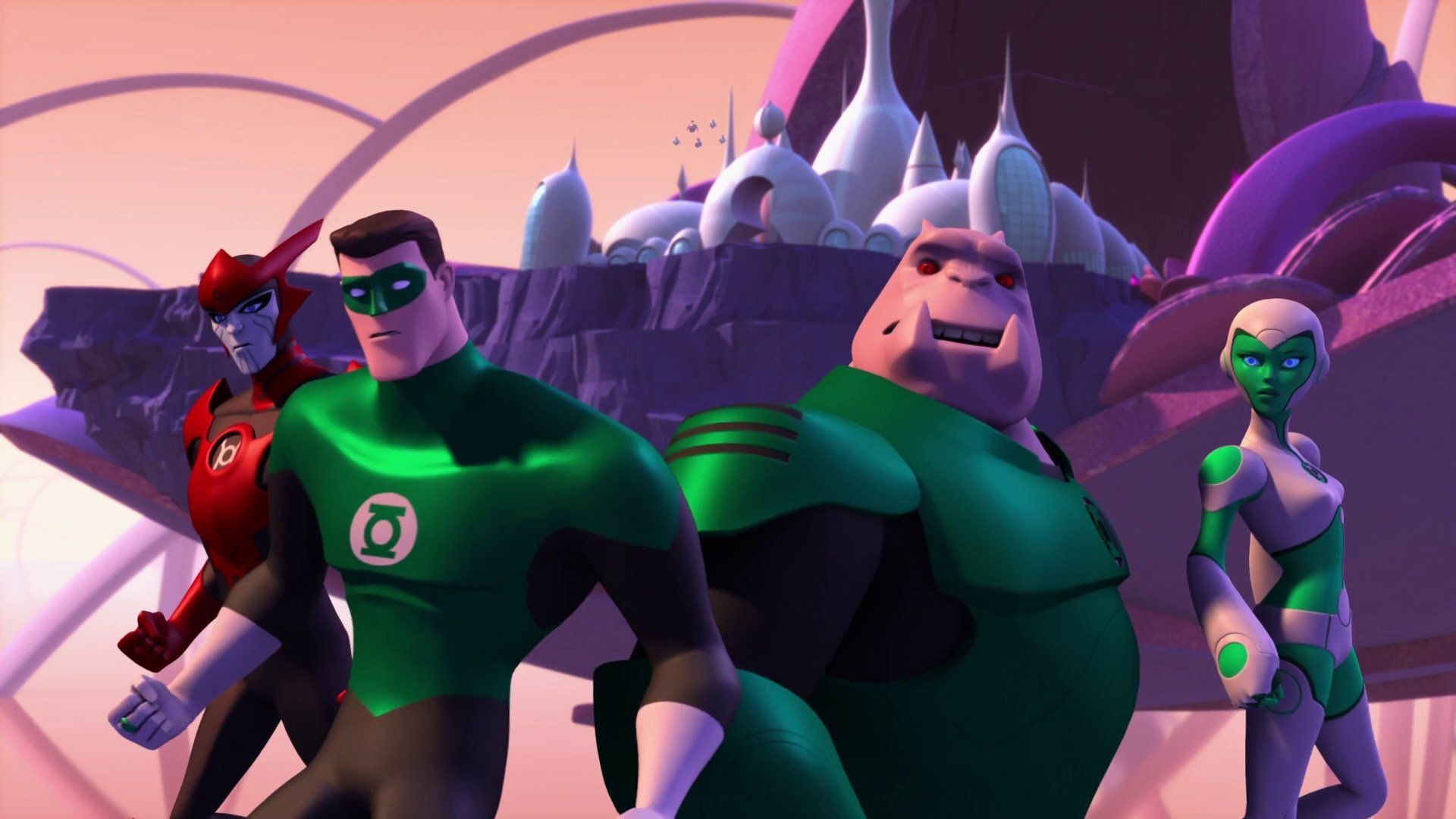 Green Lantern: The Animated Series background