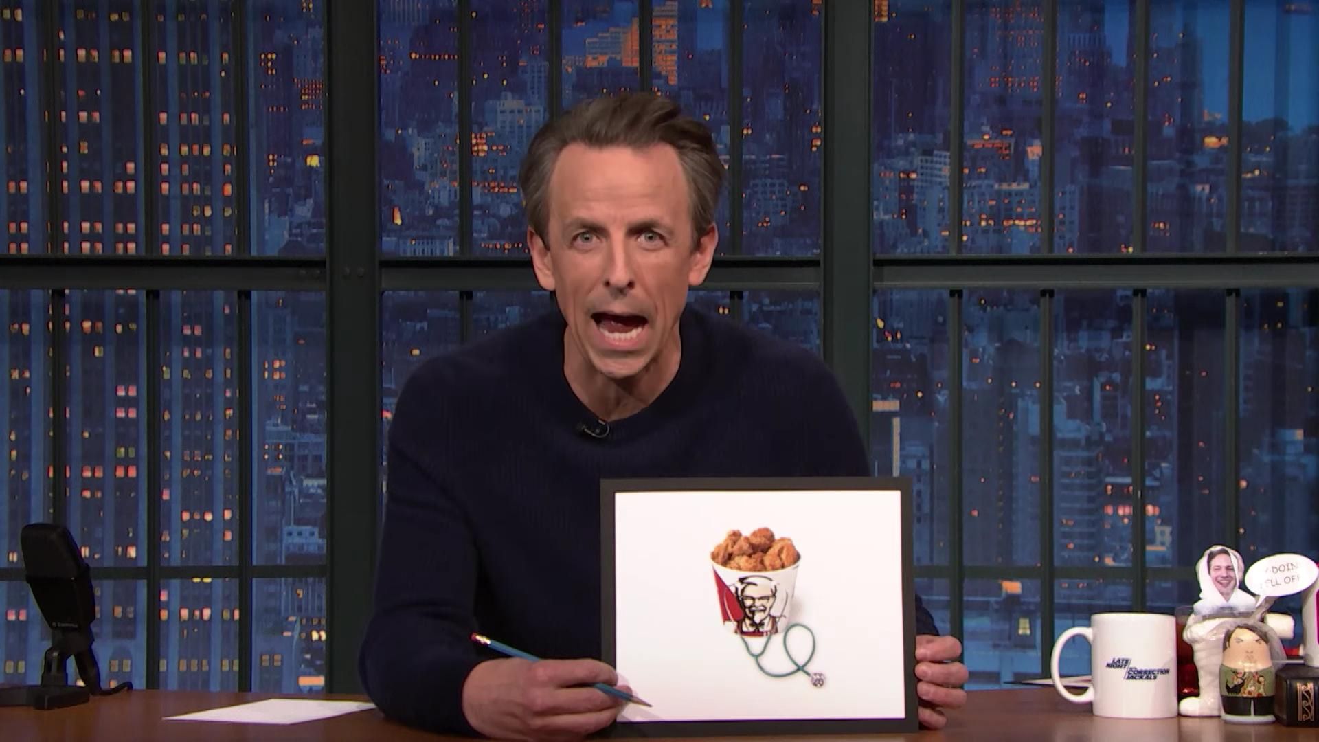 Late Night with Seth Meyers: Corrections" background