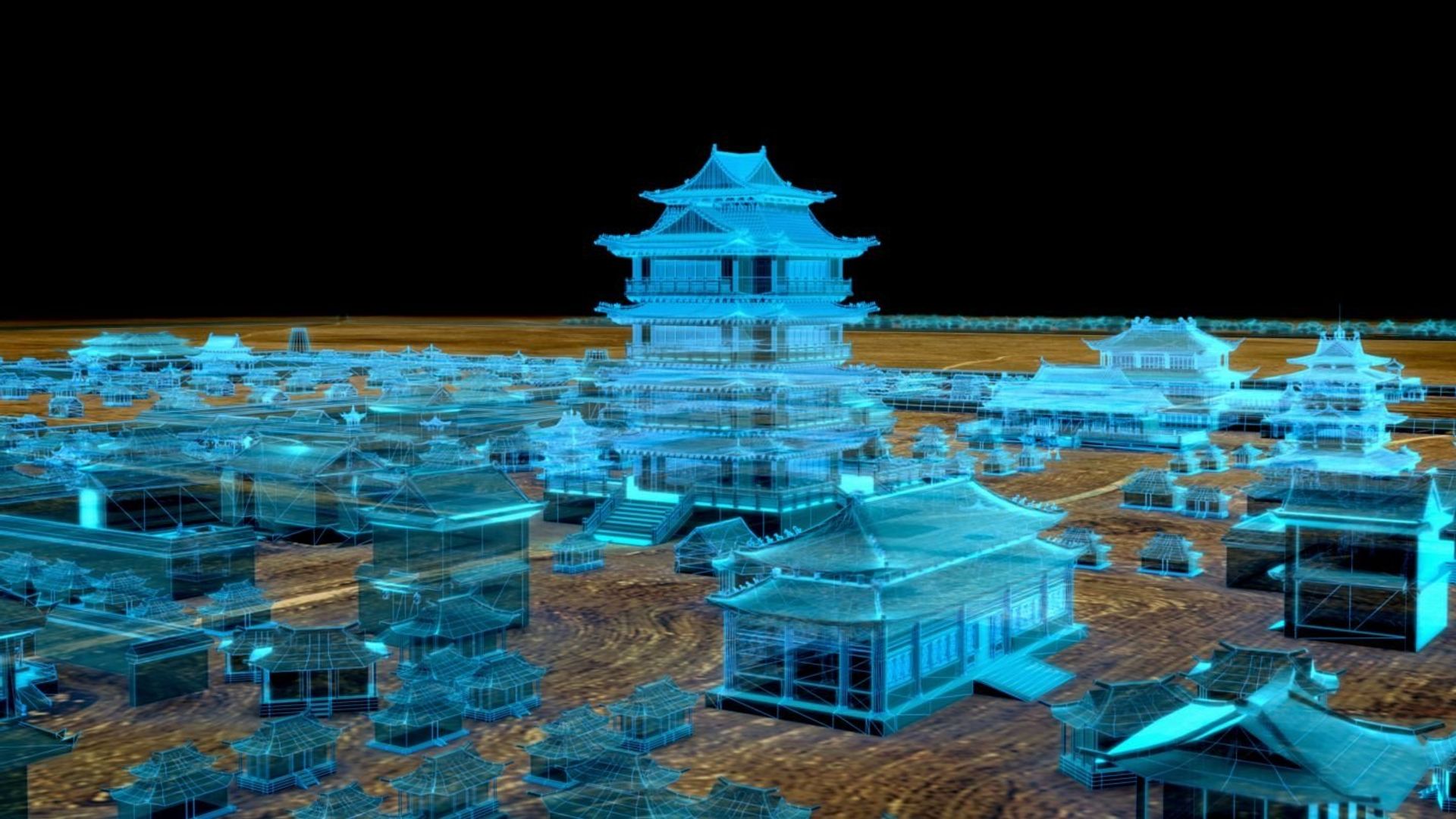 Ancient China From Above background