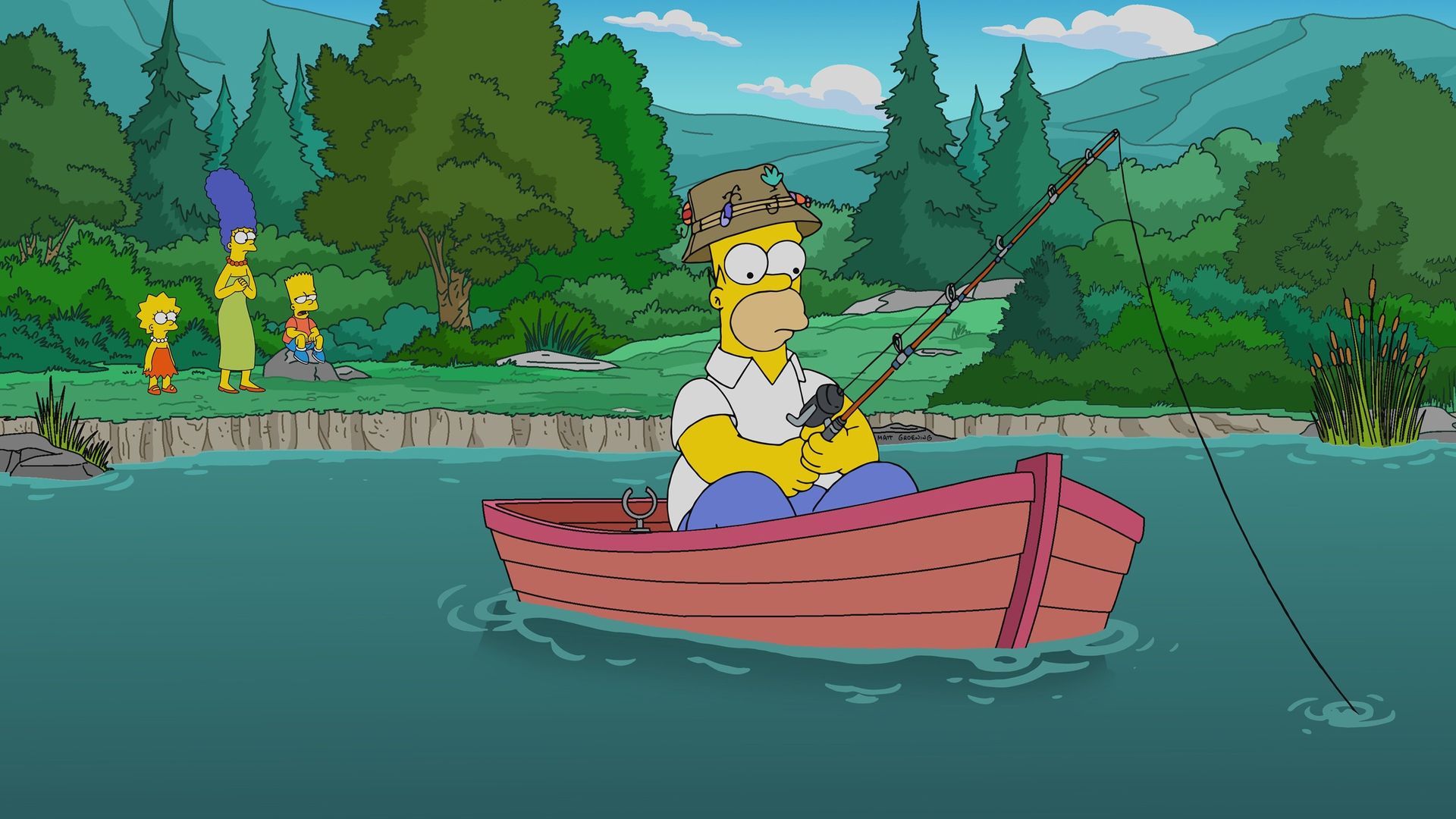 The Simpsons background