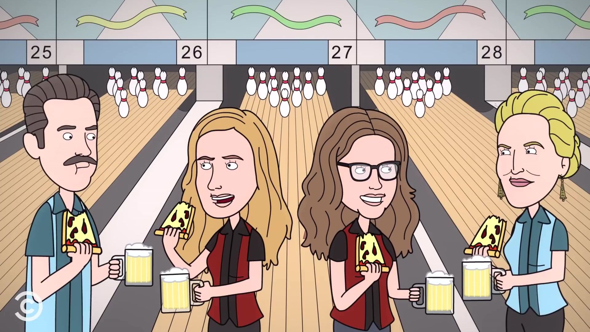 Office Ladies Animated Series background