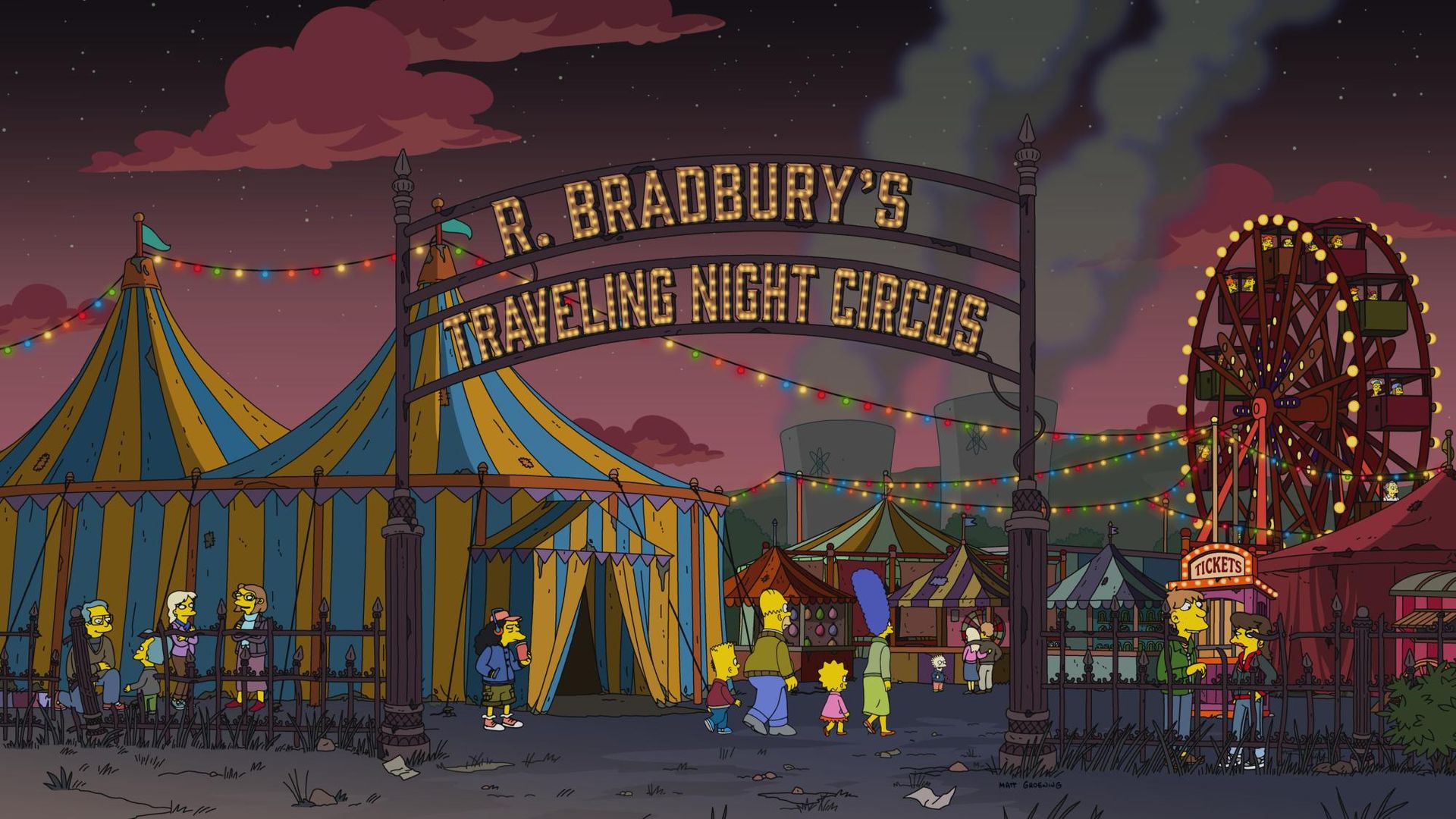 The Simpsons background