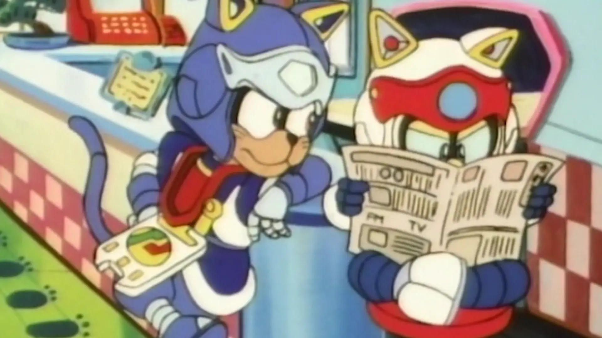 Samurai Pizza Cats background