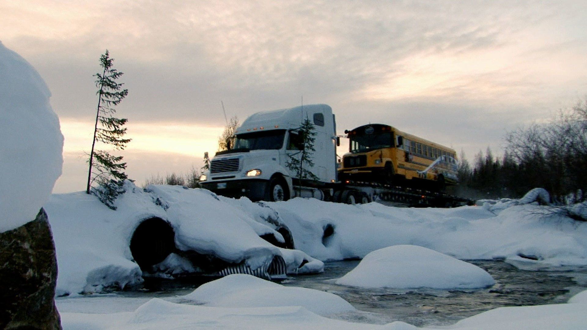 Ice Road Truckers background