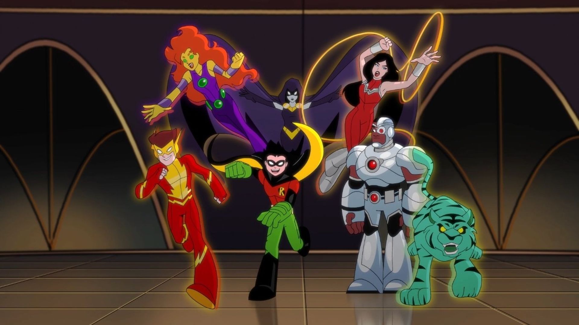 DC Super Friends background