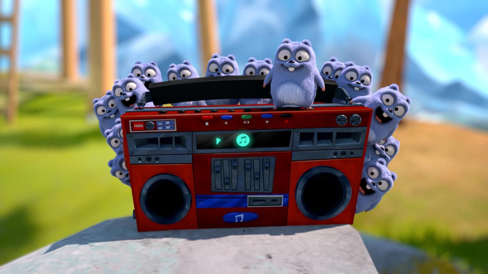 Grizzy and the Lemmings background