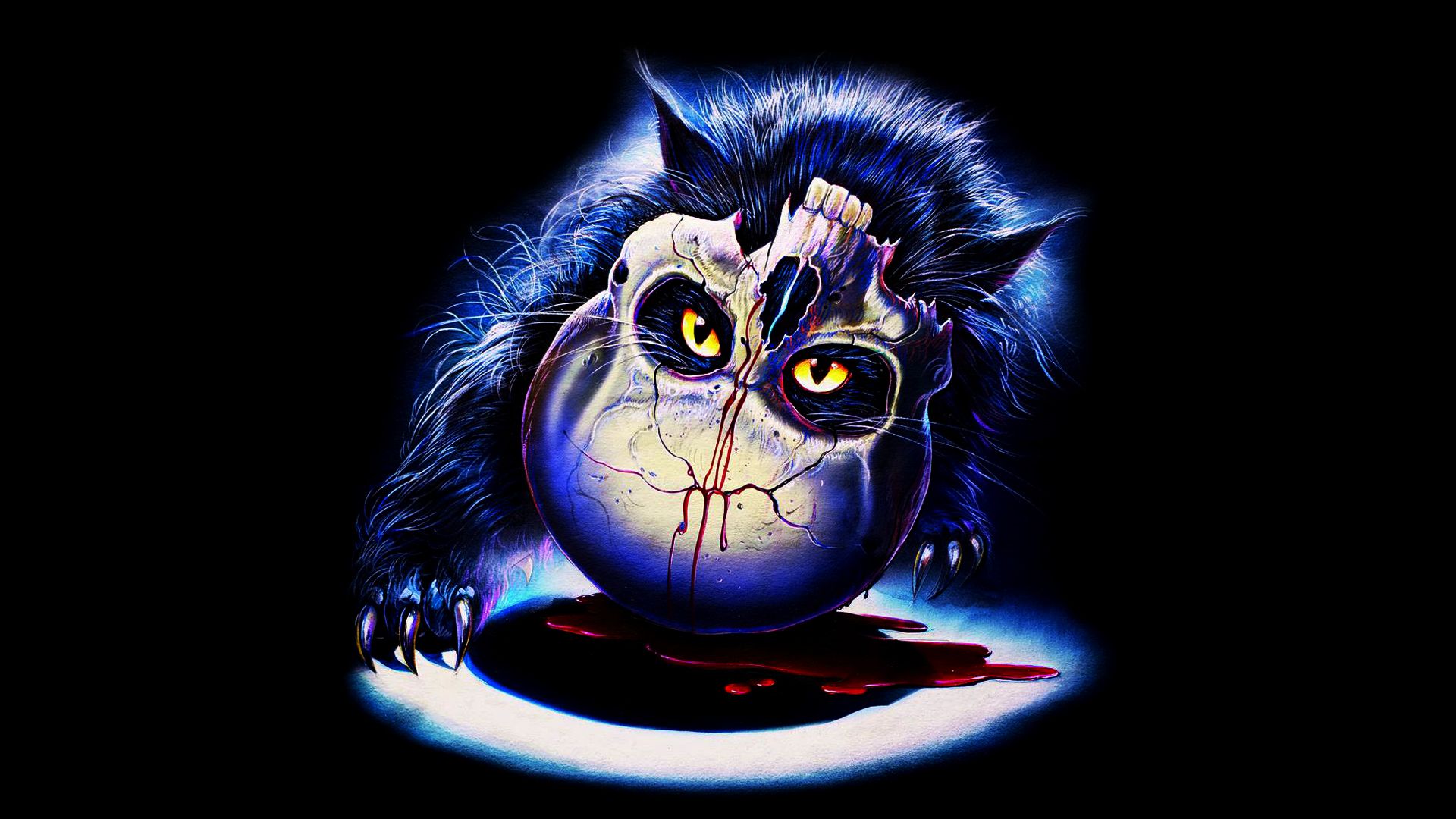 A Cat in the Brain background