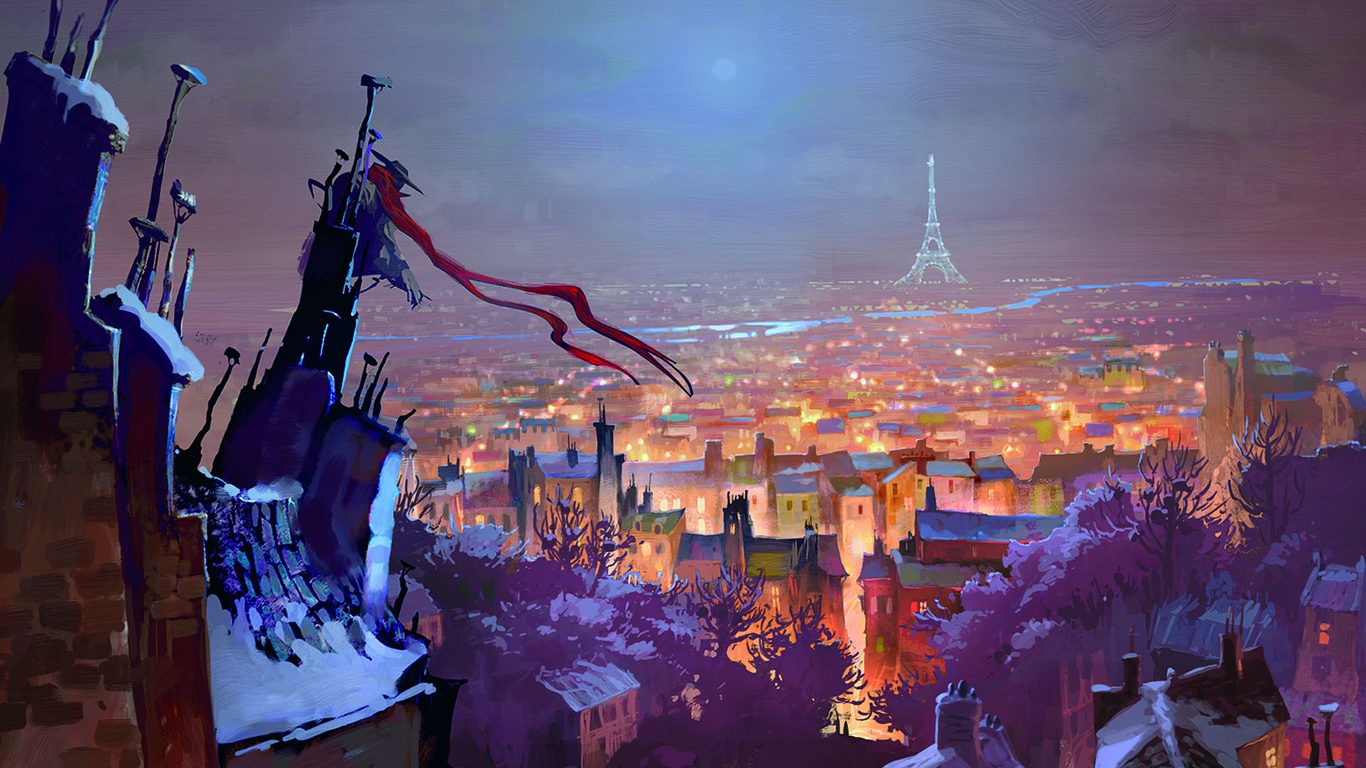 A Monster in Paris background