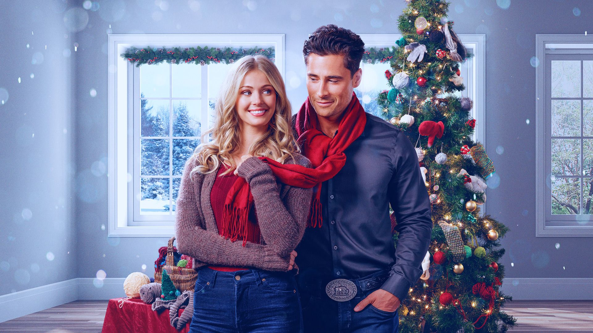 Christmas in Big Sky Country background