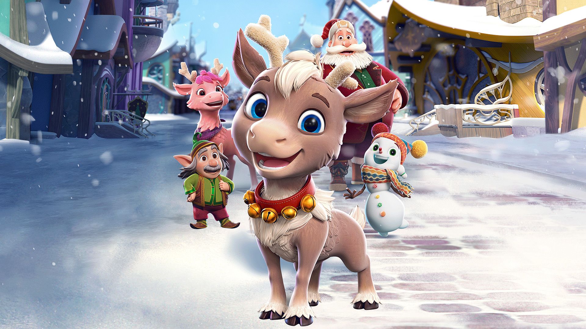Reindeer in Here background