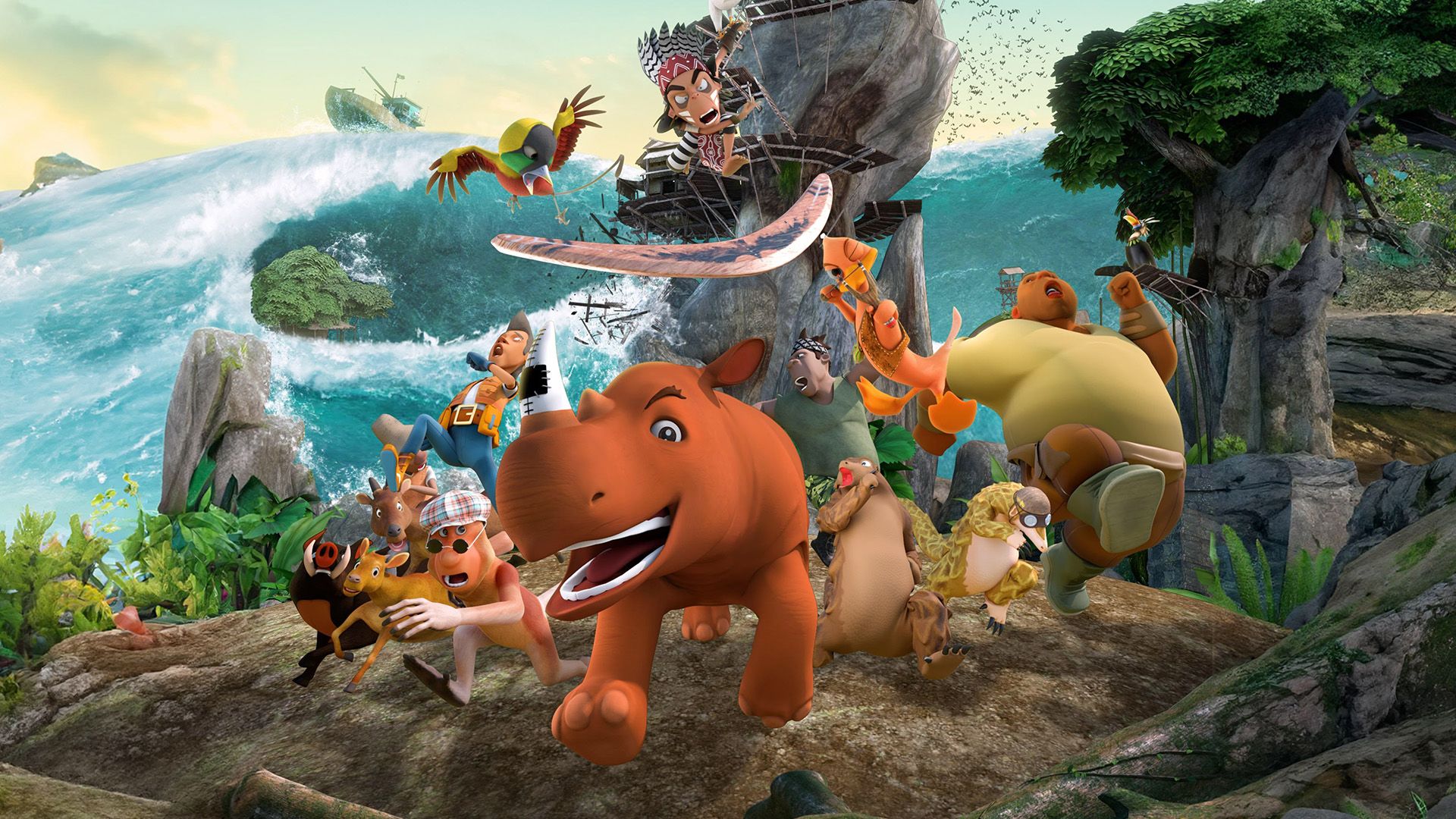 Riki Rhino: The Bird Kingdom background