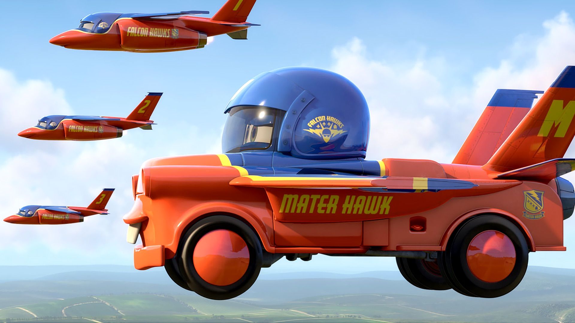 Mater's Tall Tales background