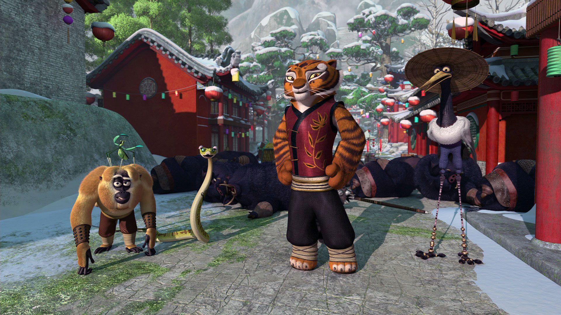 Kung Fu Panda Holiday background