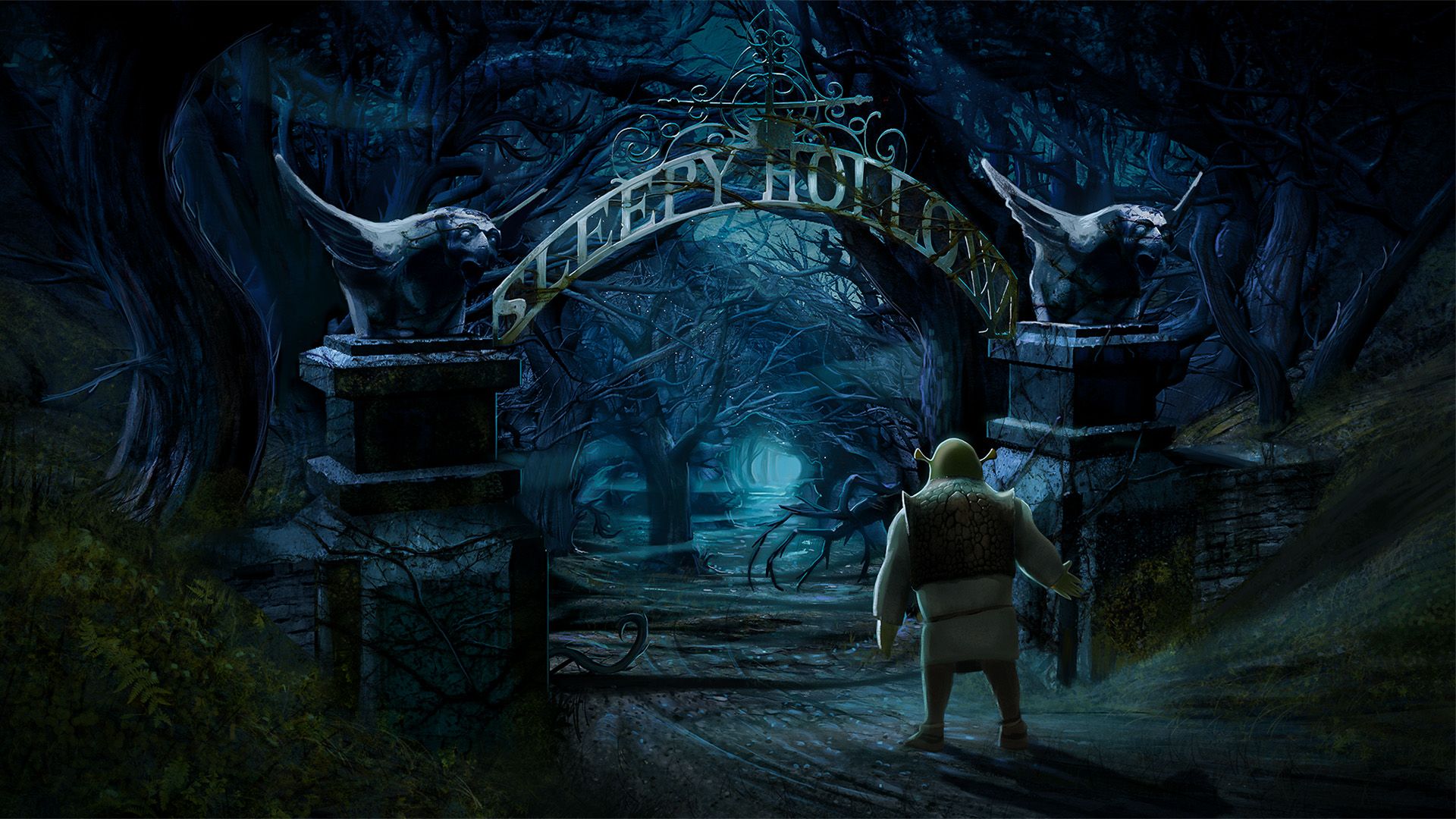 Scared Shrekless background