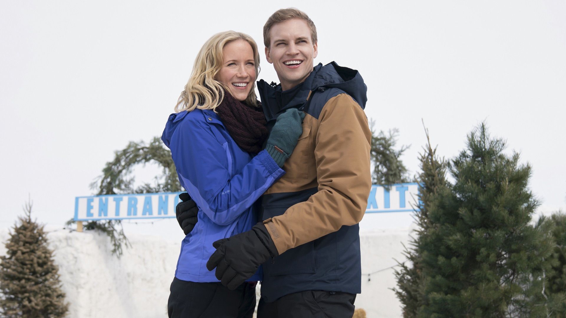 Amazing Winter Romance background