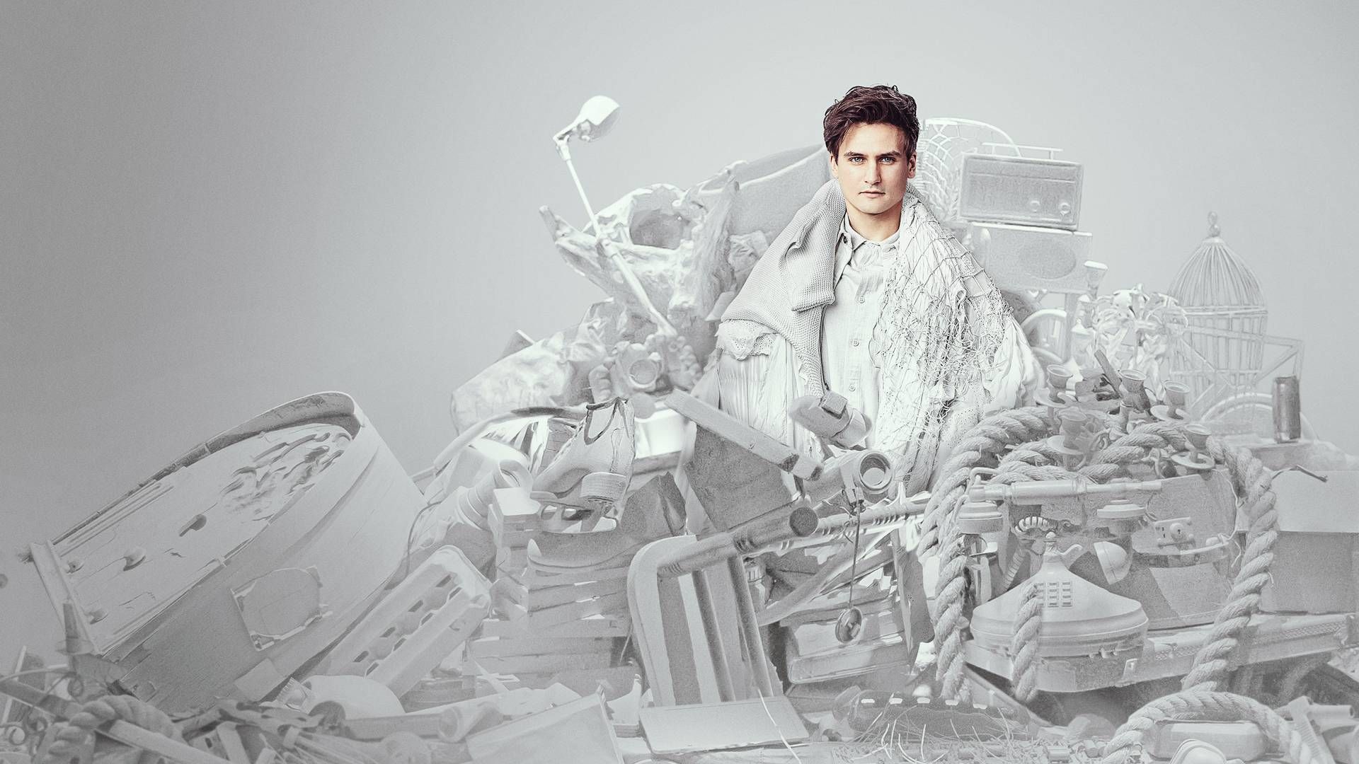 Moses Storm: Trash White background