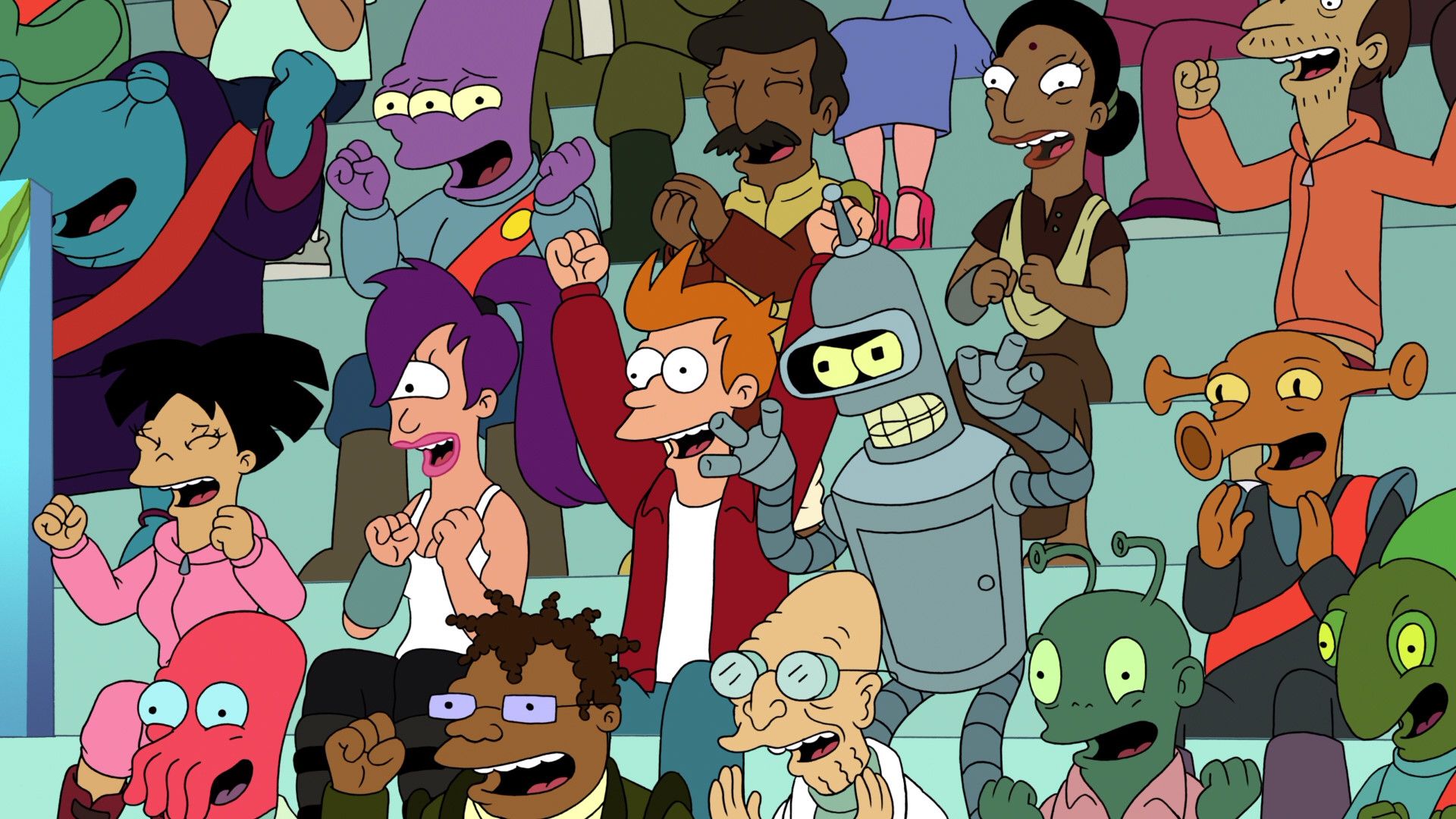 Futurama: Into the Wild Green Yonder background