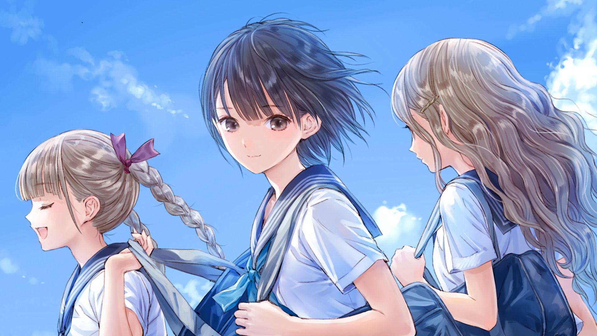 Blue Reflection Ray background
