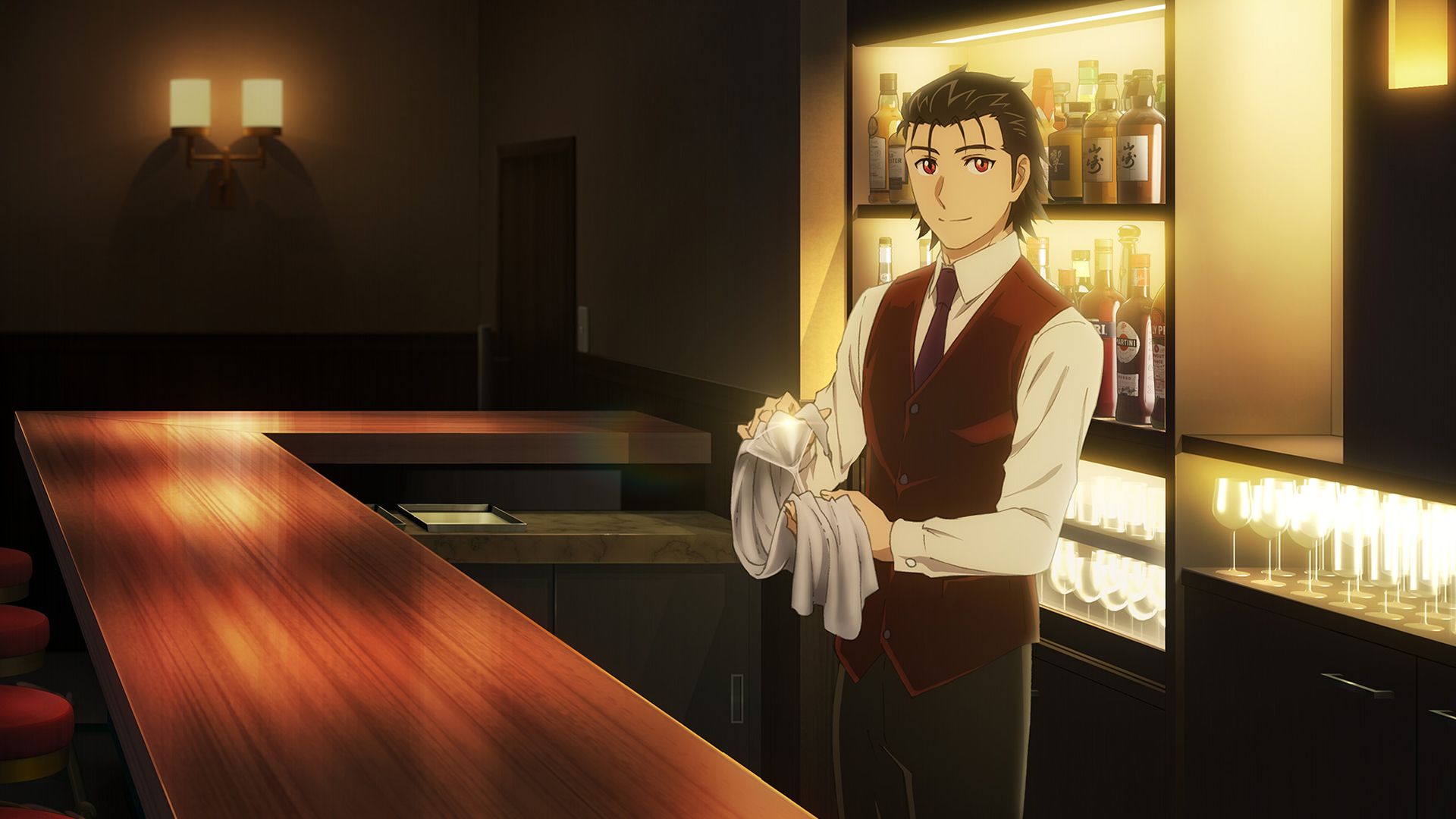Bartender: Glass of God background