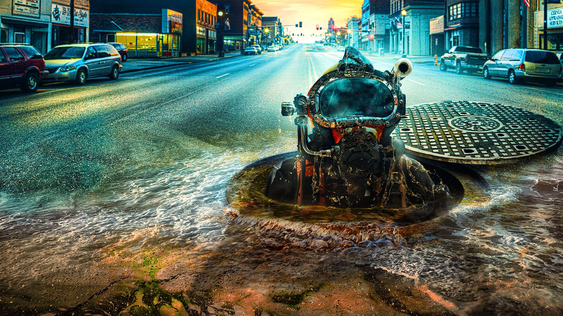 Sewer Divers background
