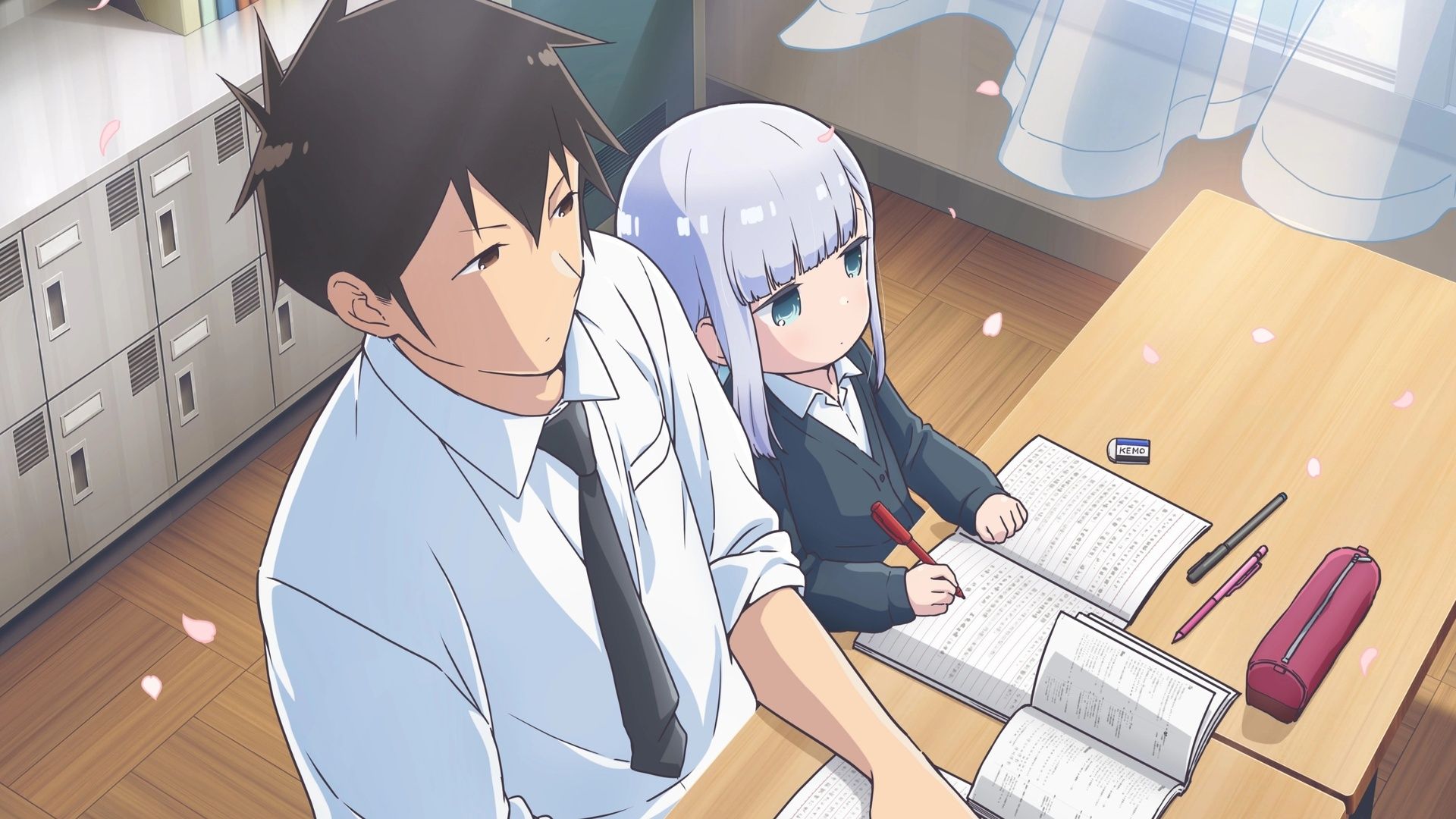 Aharen-san wa hakarenai background