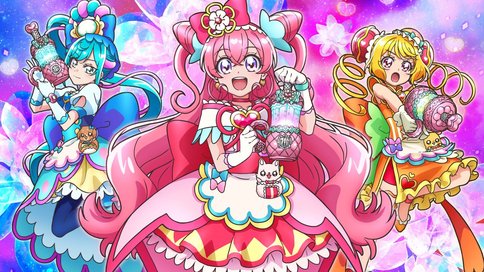 Delicious Party Pretty Cure background