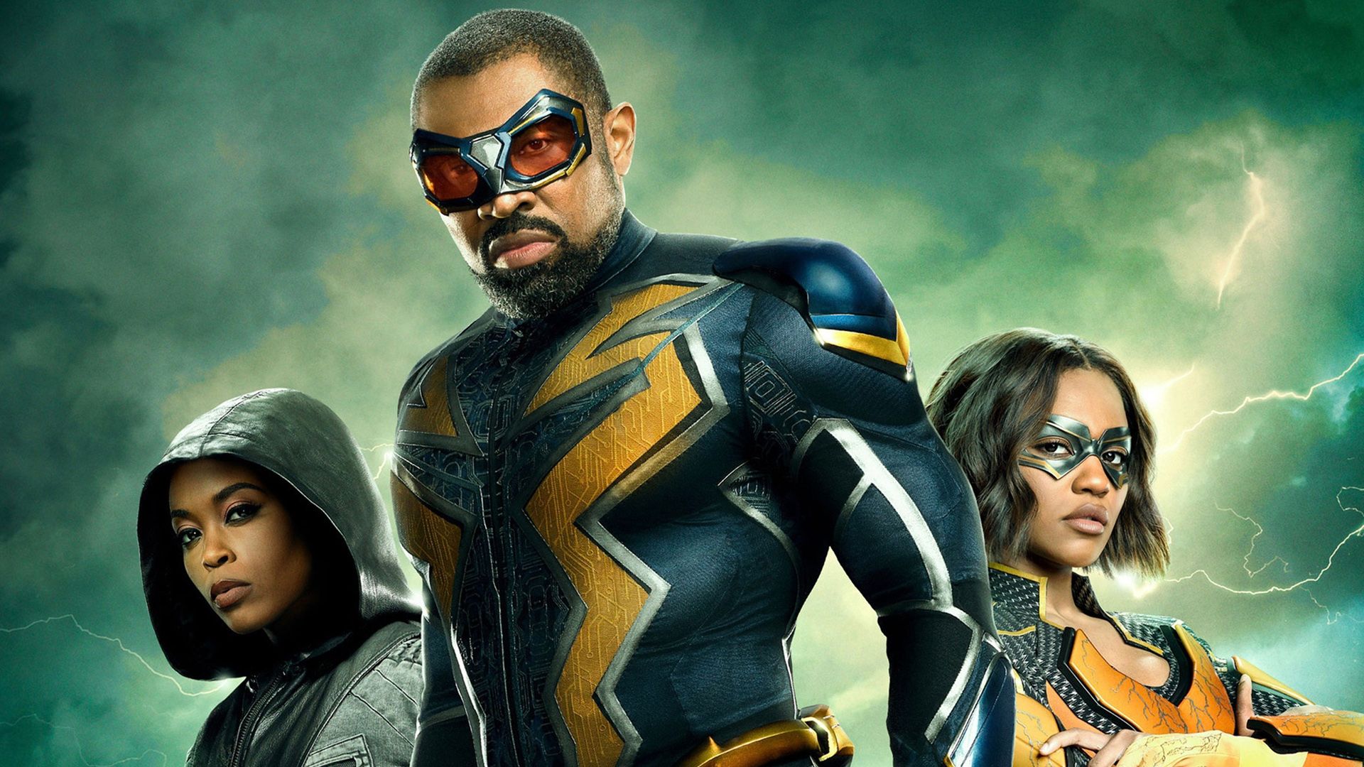 Black Lightning background