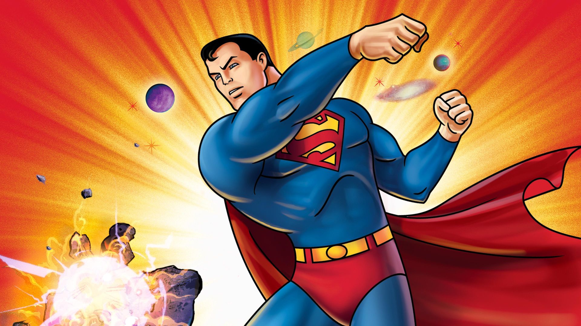 The New Adventures of Superman background
