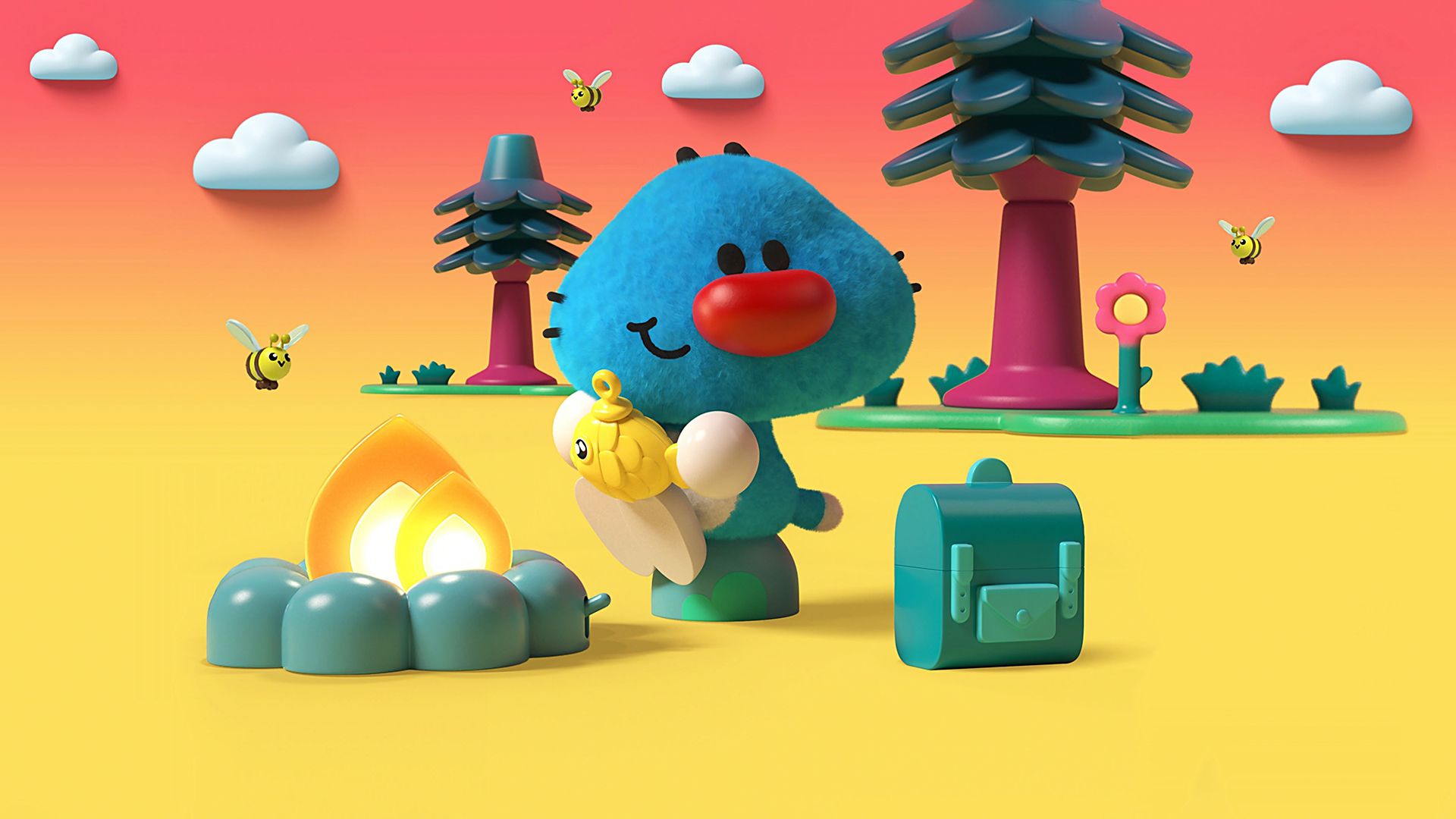 The New Adventures of Oggy background