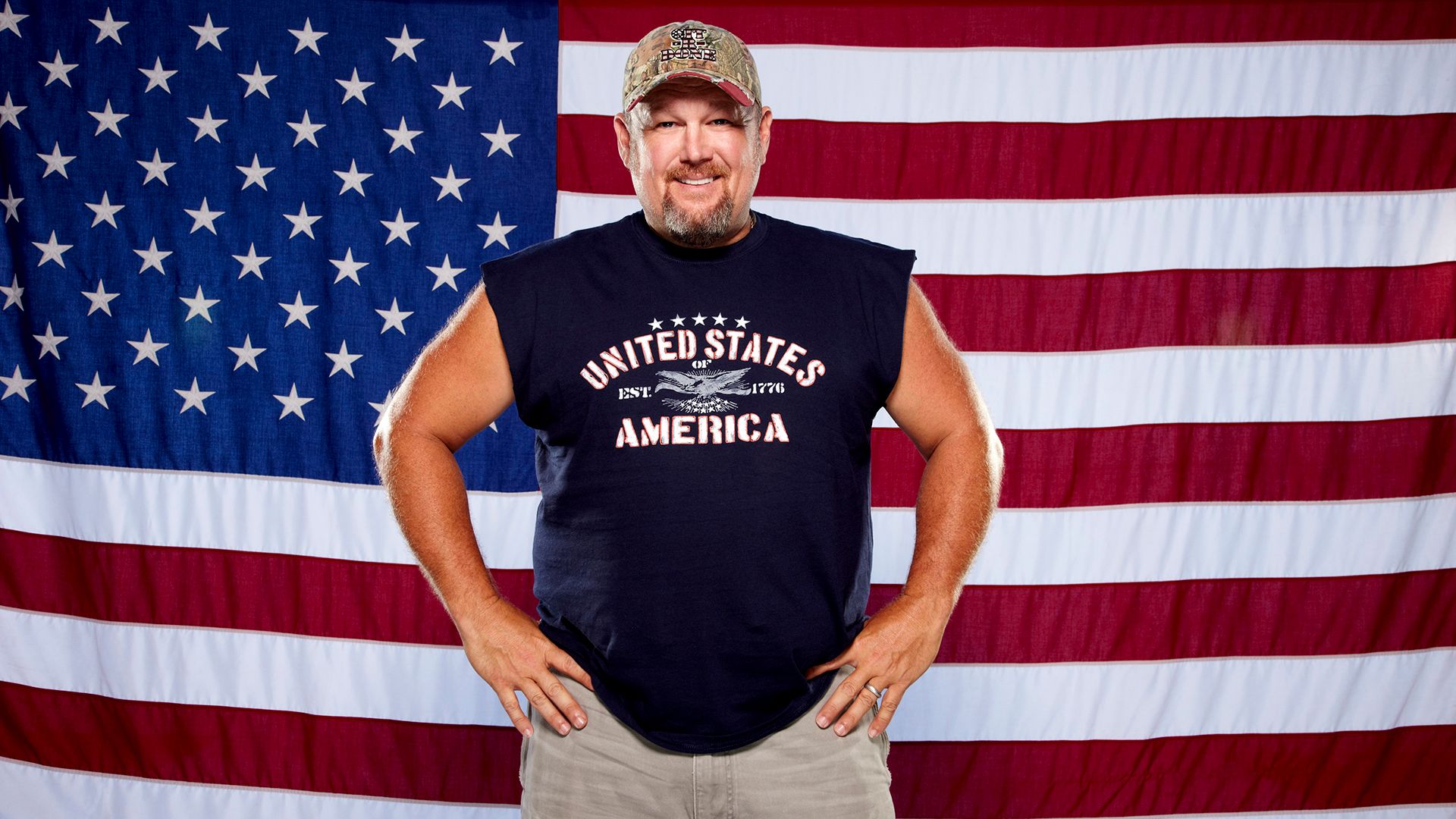 Only in America with Larry the Cable Guy background