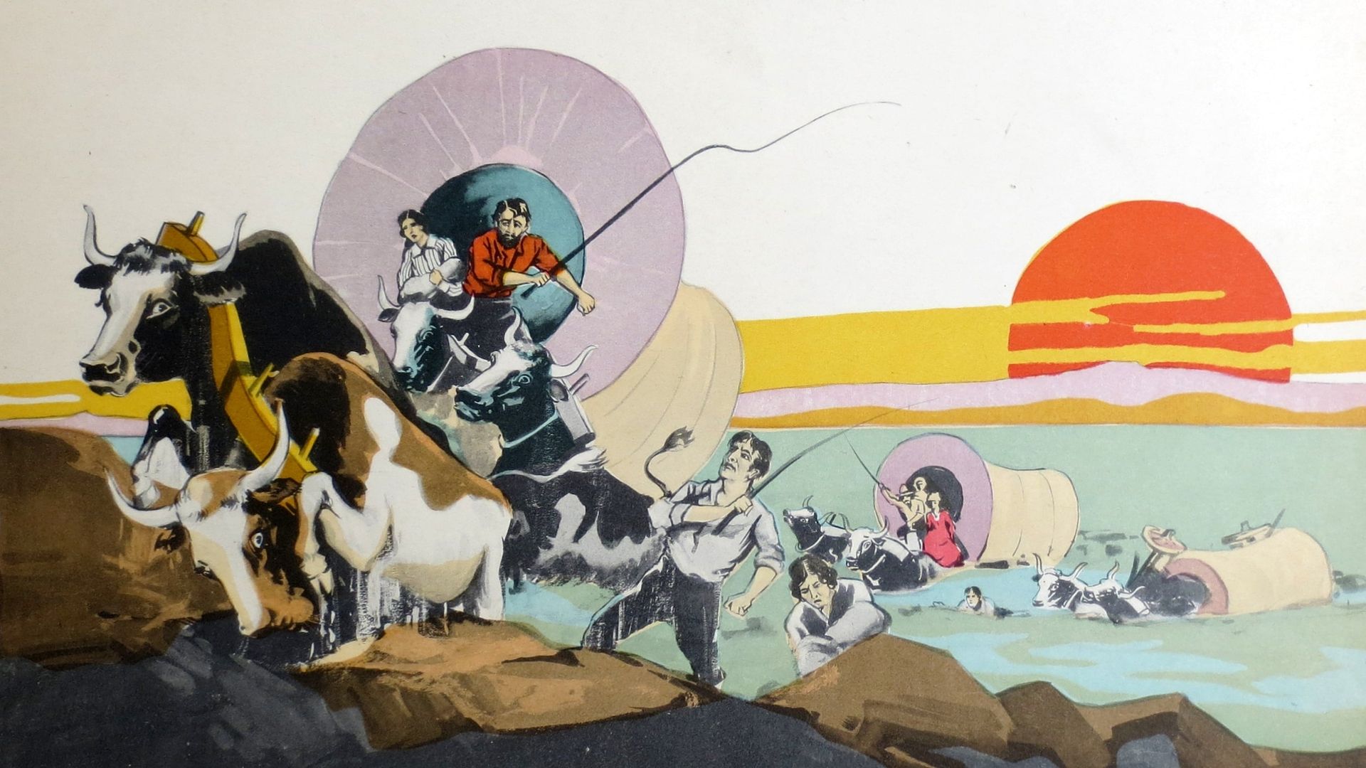 The Covered Wagon background