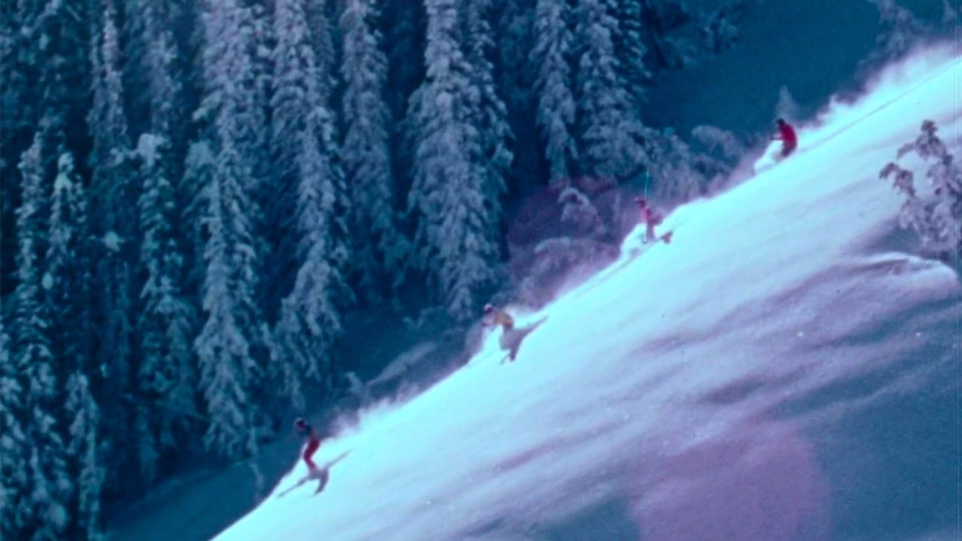 In Search of Skiing background