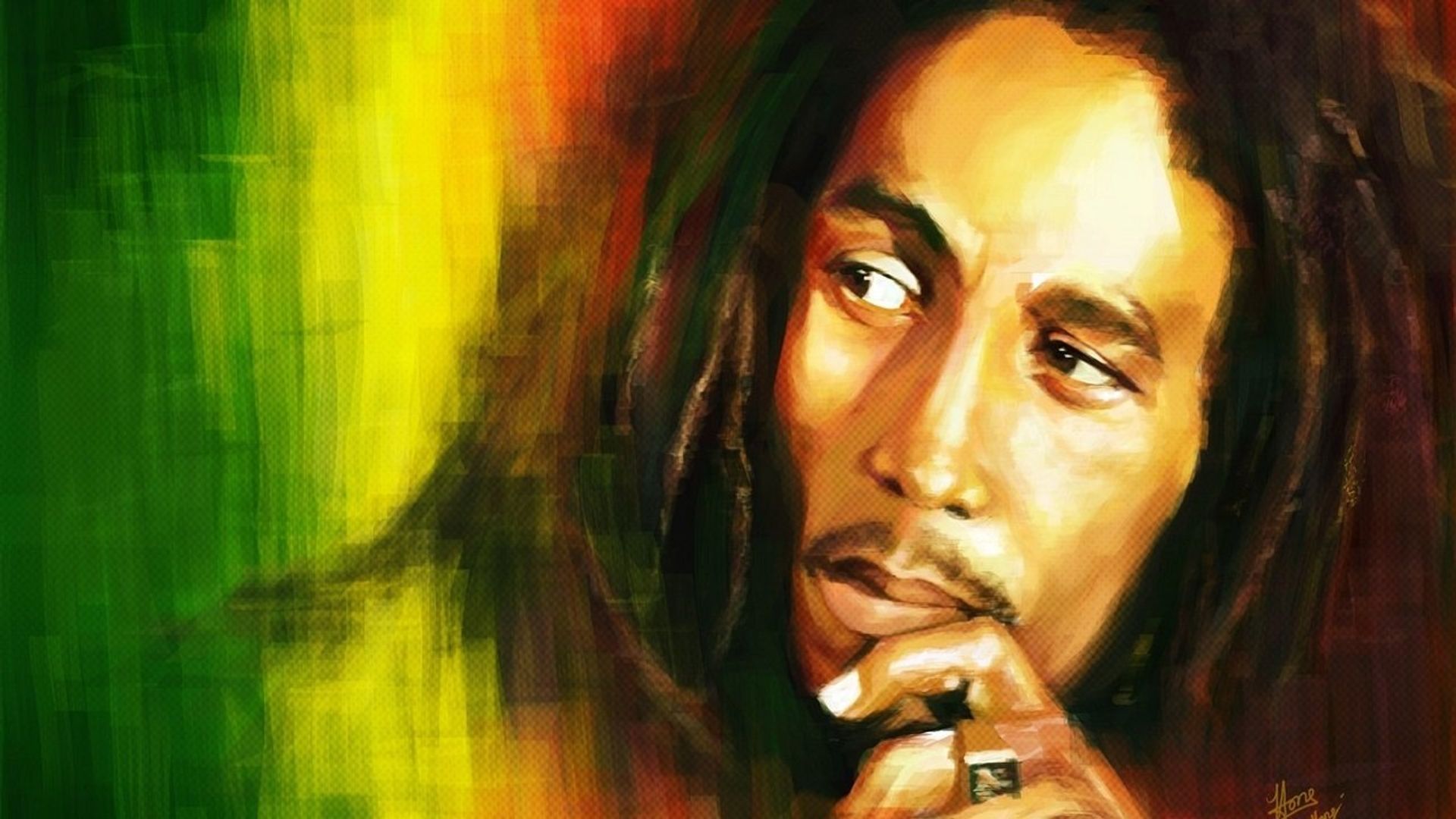 Bob Marley Live in Concert background