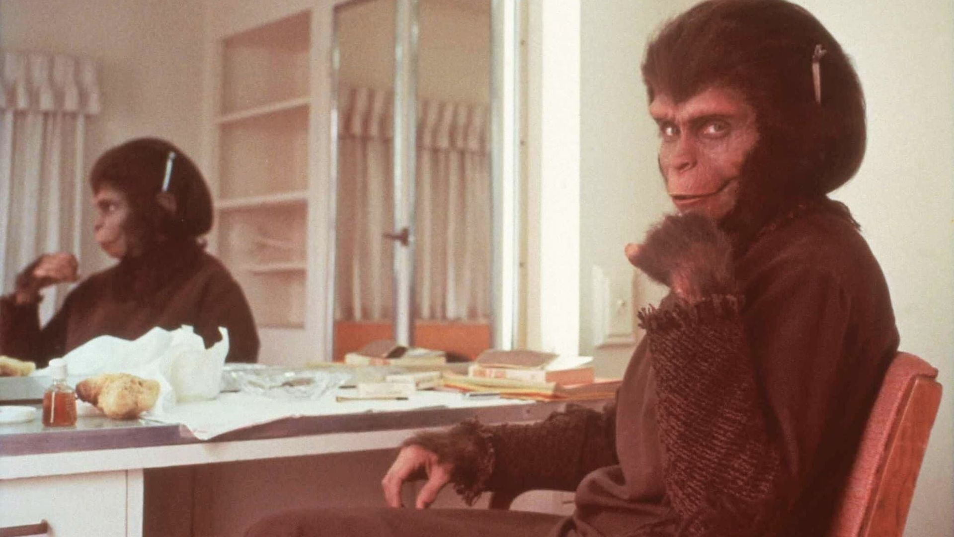 Behind the Planet of the Apes background