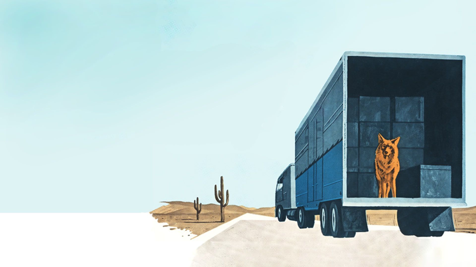 A Country Coyote Goes Hollywood background