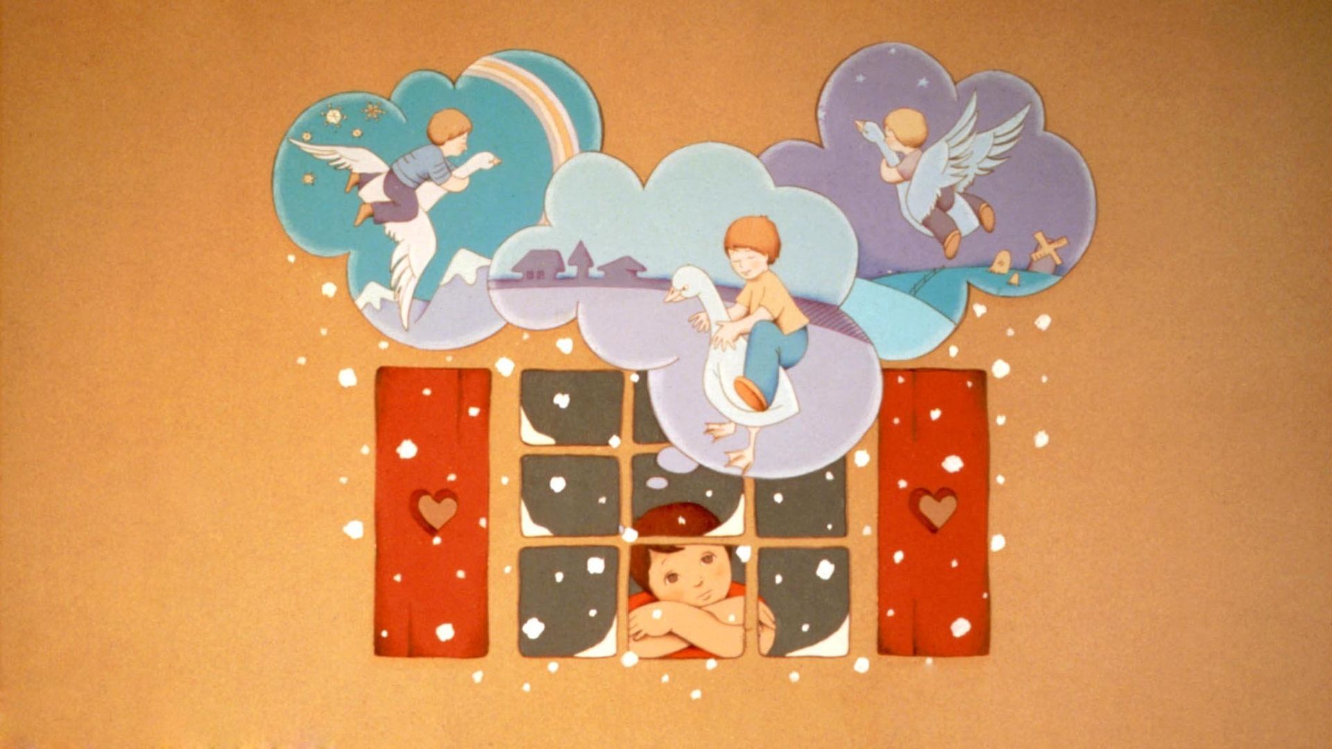 The Boy and the Snow Goose background