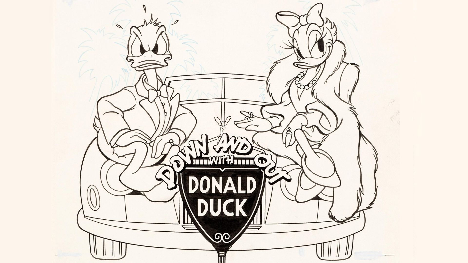 Down and Out with Donald Duck background