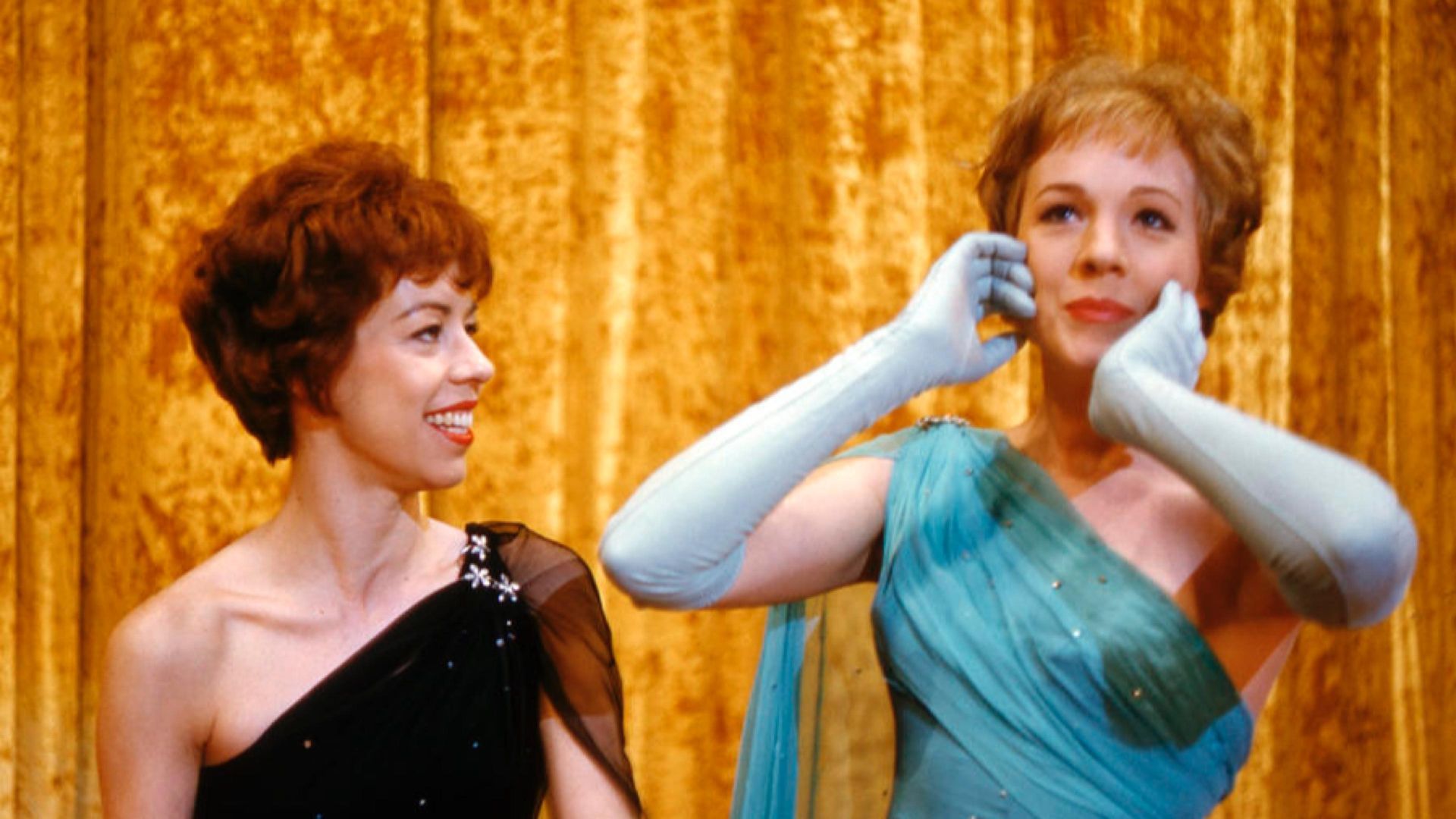 Julie and Carol at Carnegie Hall background