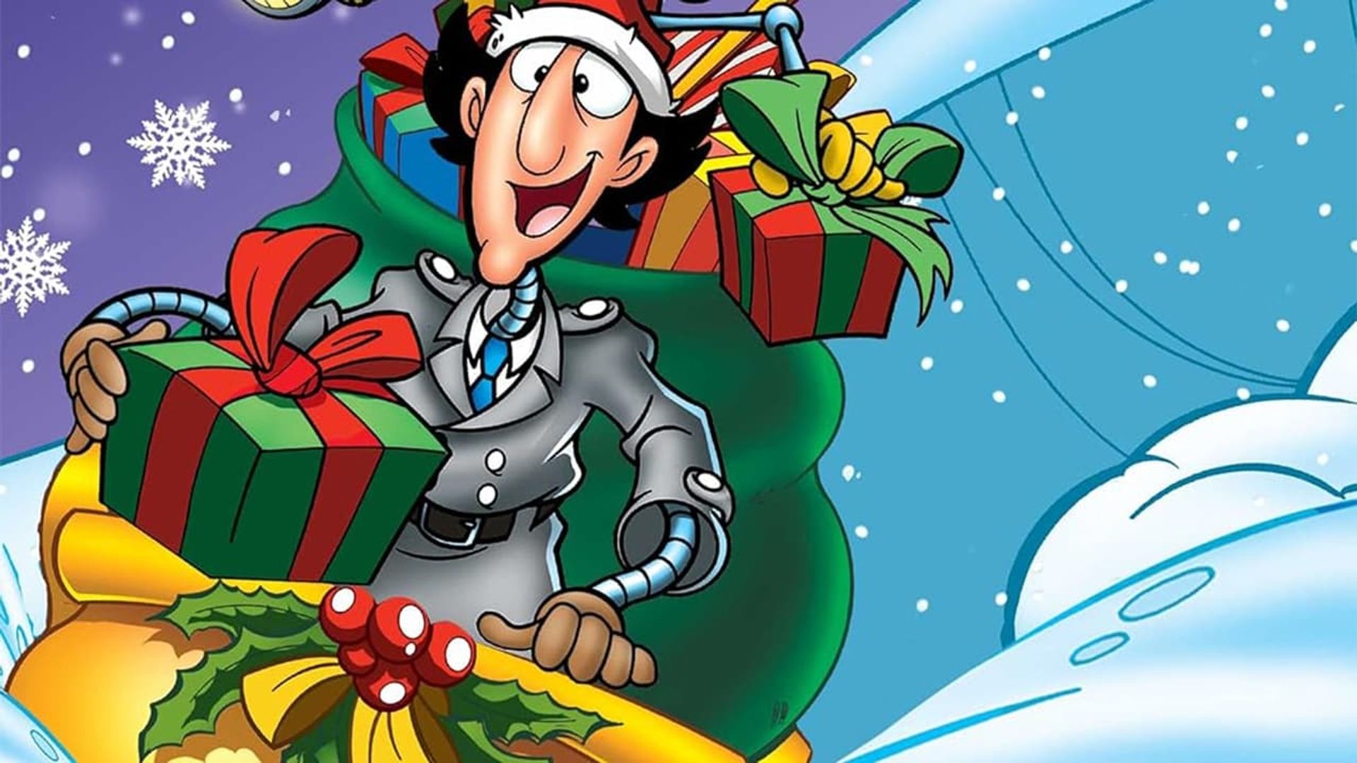 Inspector Gadget Saves Christmas background