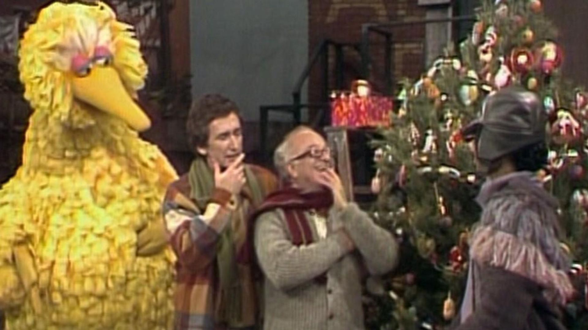 A Special Sesame Street Christmas background